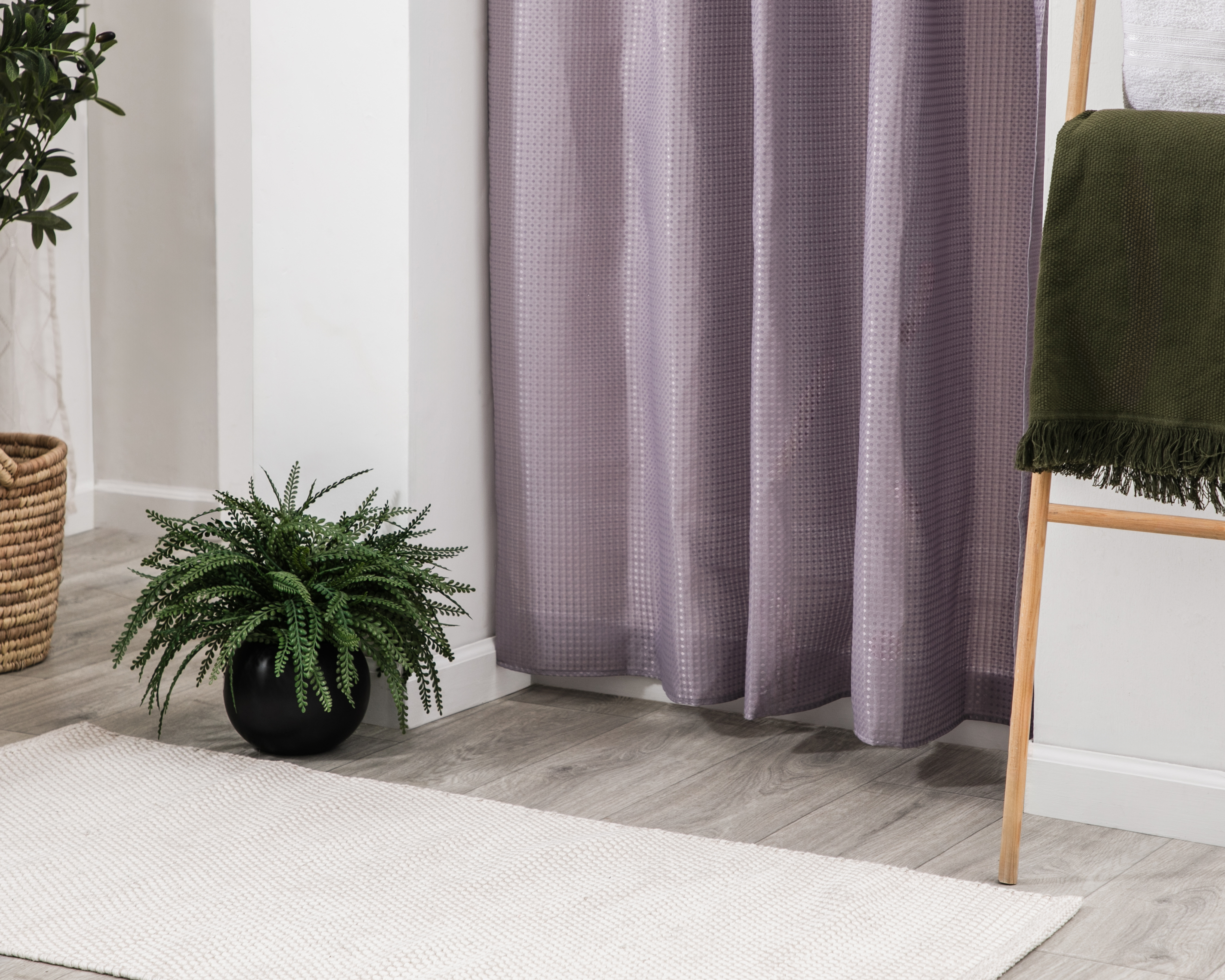 Foto 4 | Foto 4 | Cortina para Baño Starhaus Lila