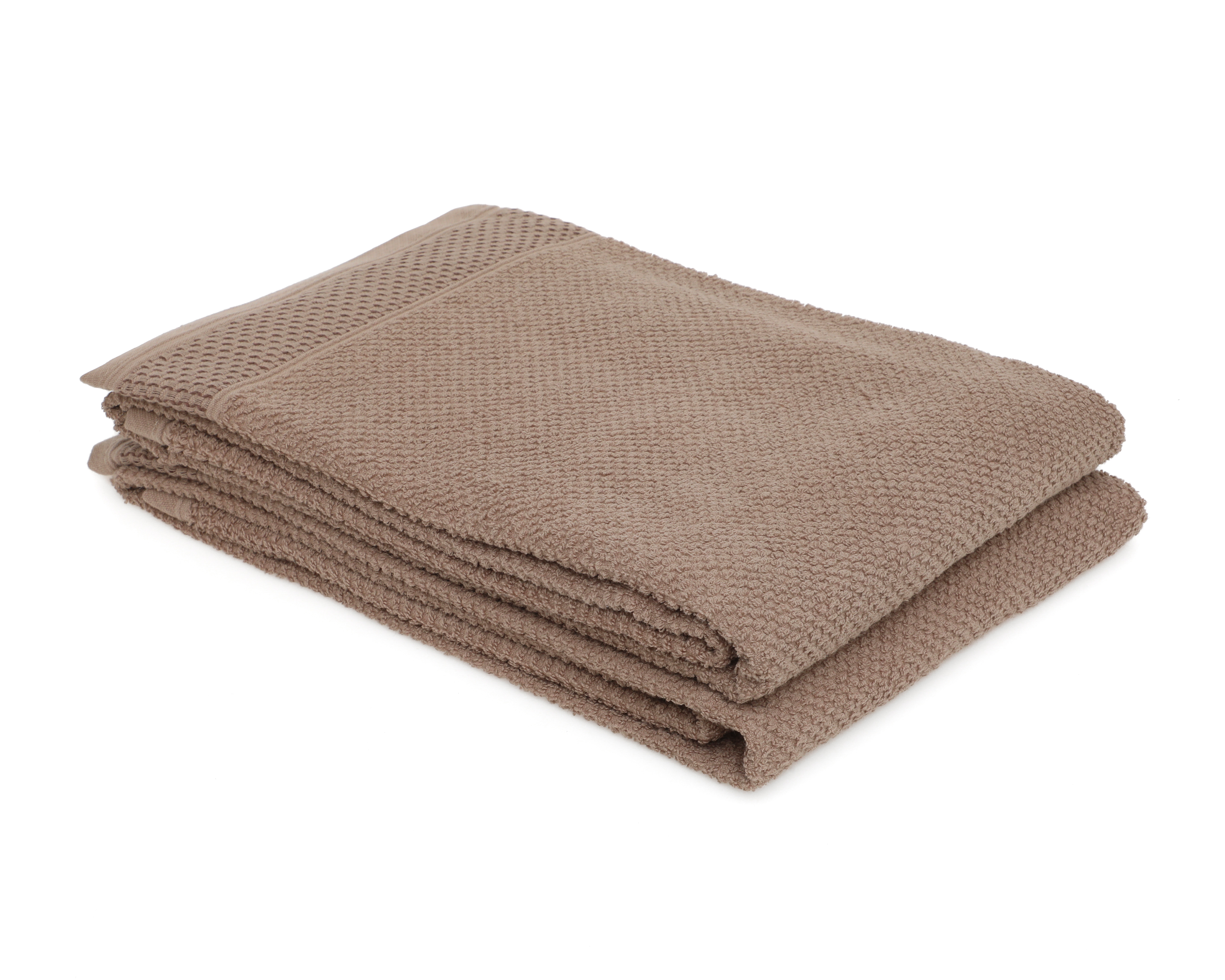 Toalla de Medio Baño Starhaus Francis Café 2 Piezas