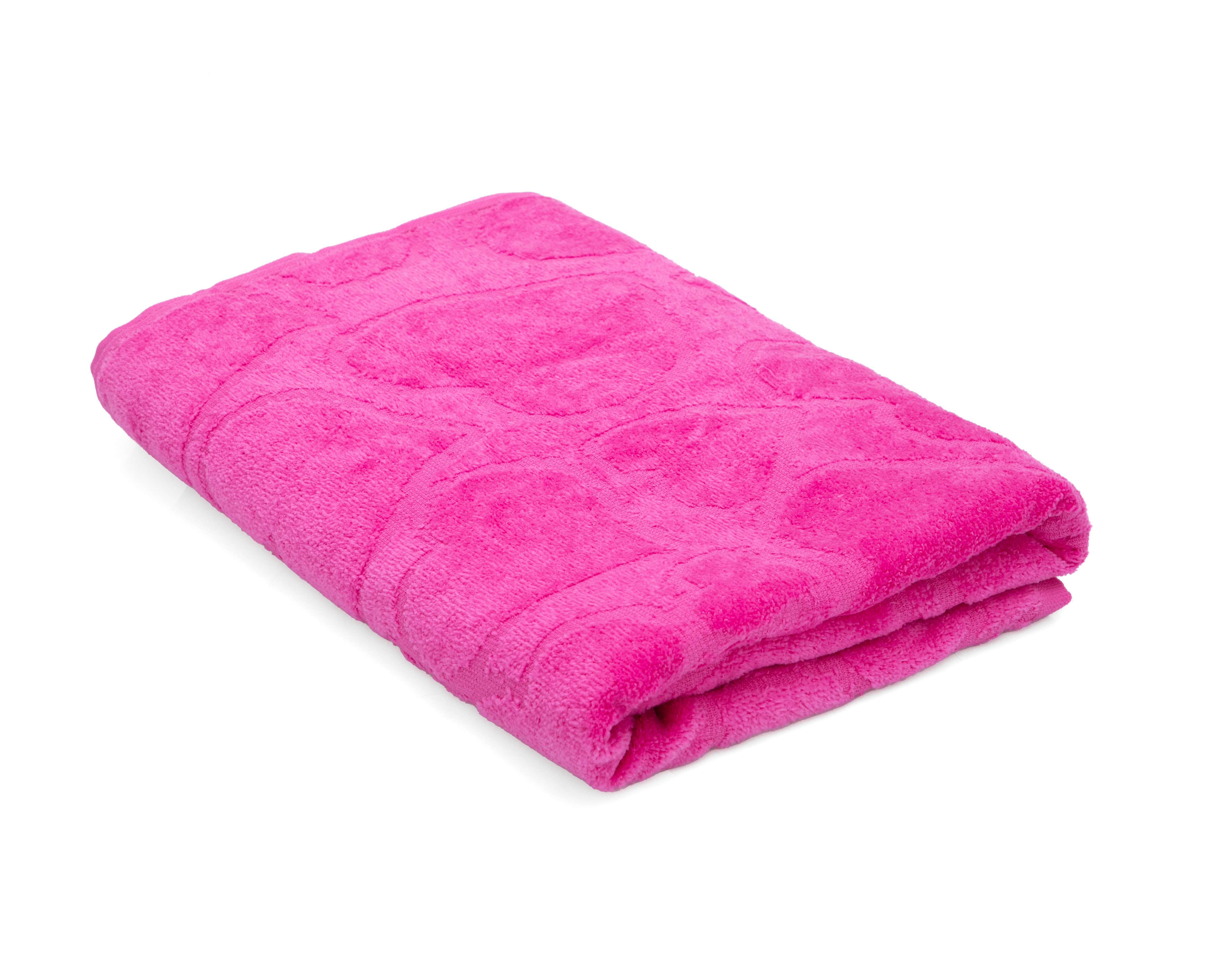 Toalla de Medio Baño Corazones Fucsia