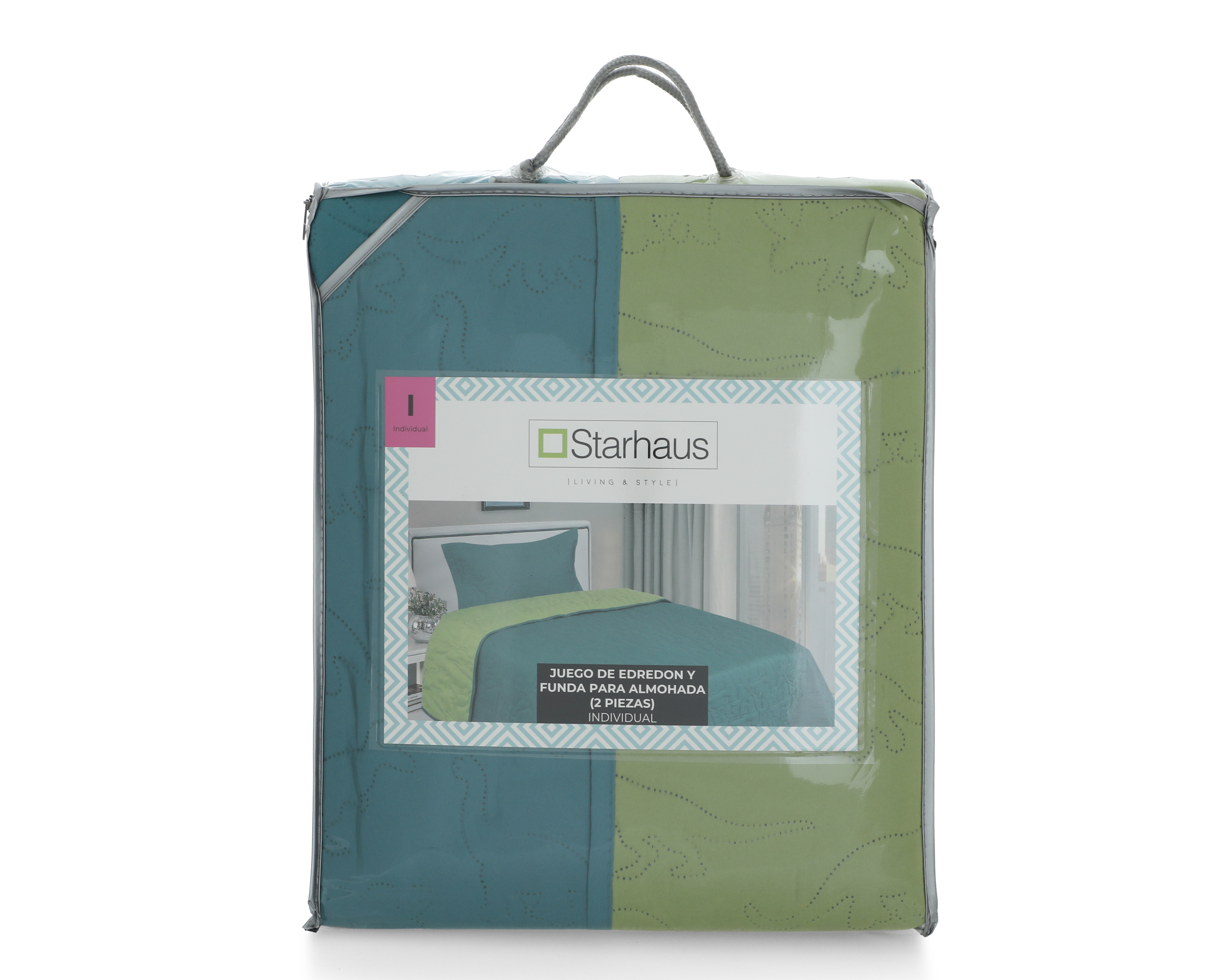 Foto 5 pulgar | Foto 4 | Edredón Individual con Funda para Almohada Starhaus Funny Dinos Verde 2 Piezas