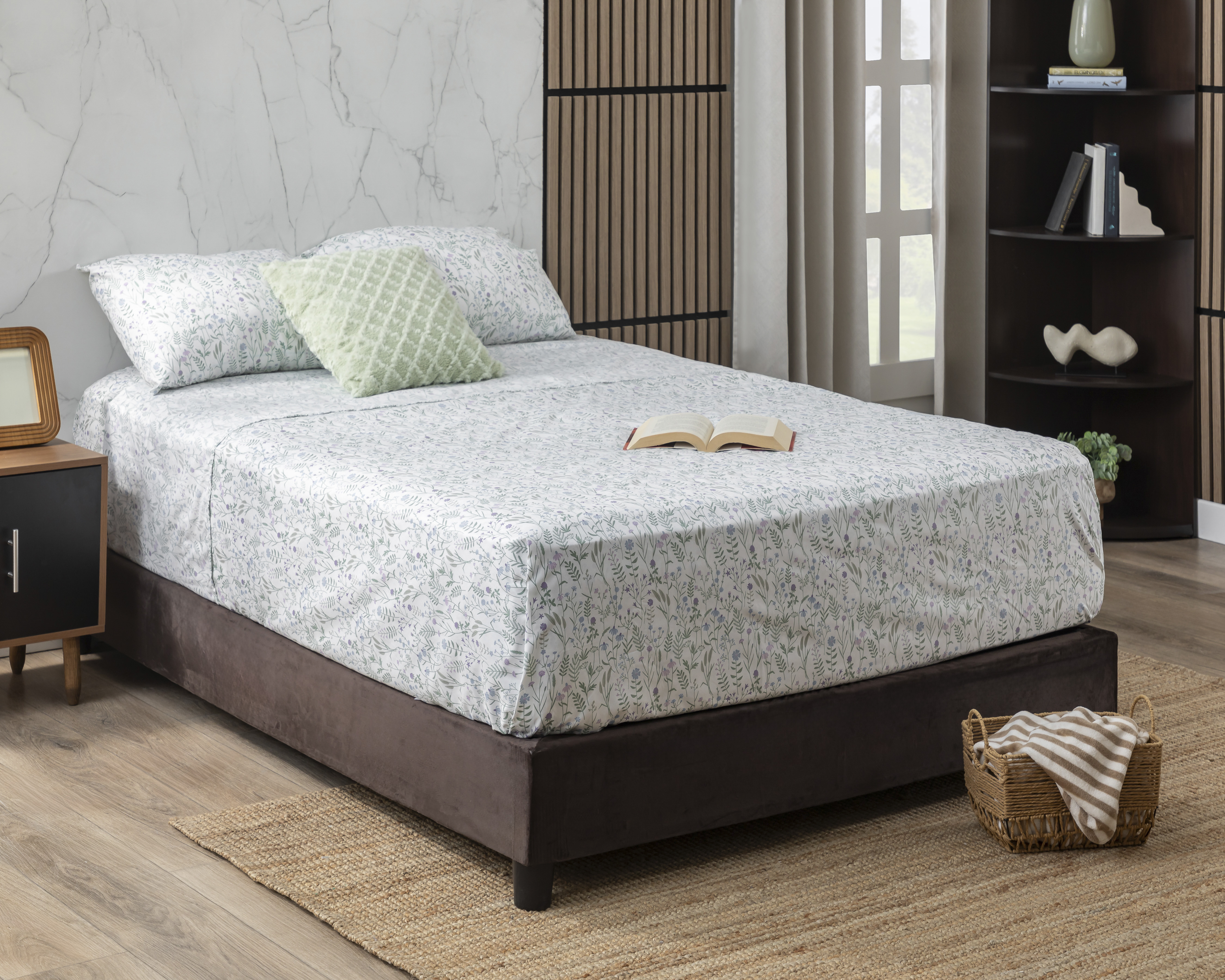 Foto 1 | Foto 1 | Sábana Matrimonial con Fundas para Almohada Starhaus Elizabeth Matriqueen Blanca 4 Piezas