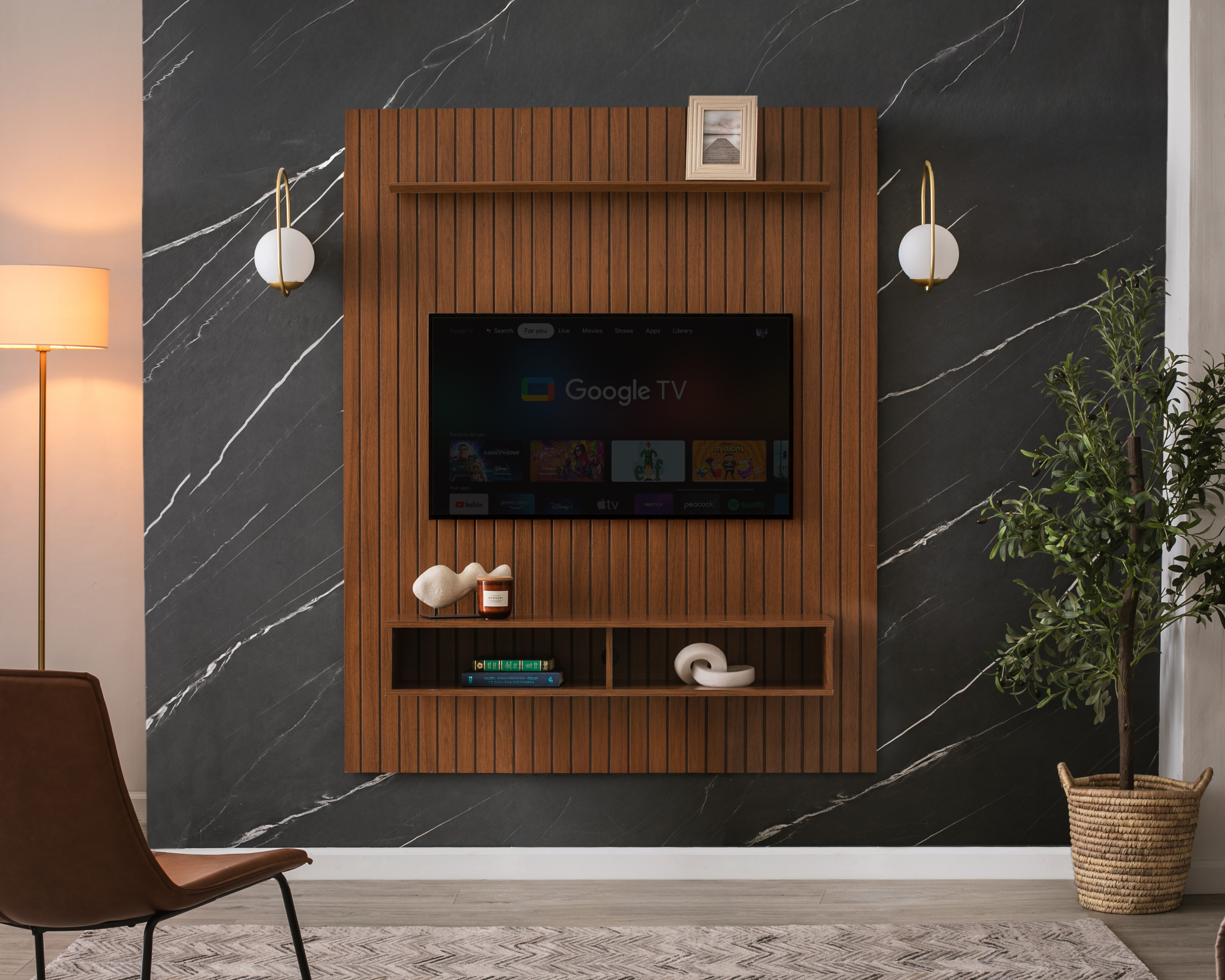 Foto 1 | Foto 1 | Mueble para TV Empotrable Ikal Aston Café