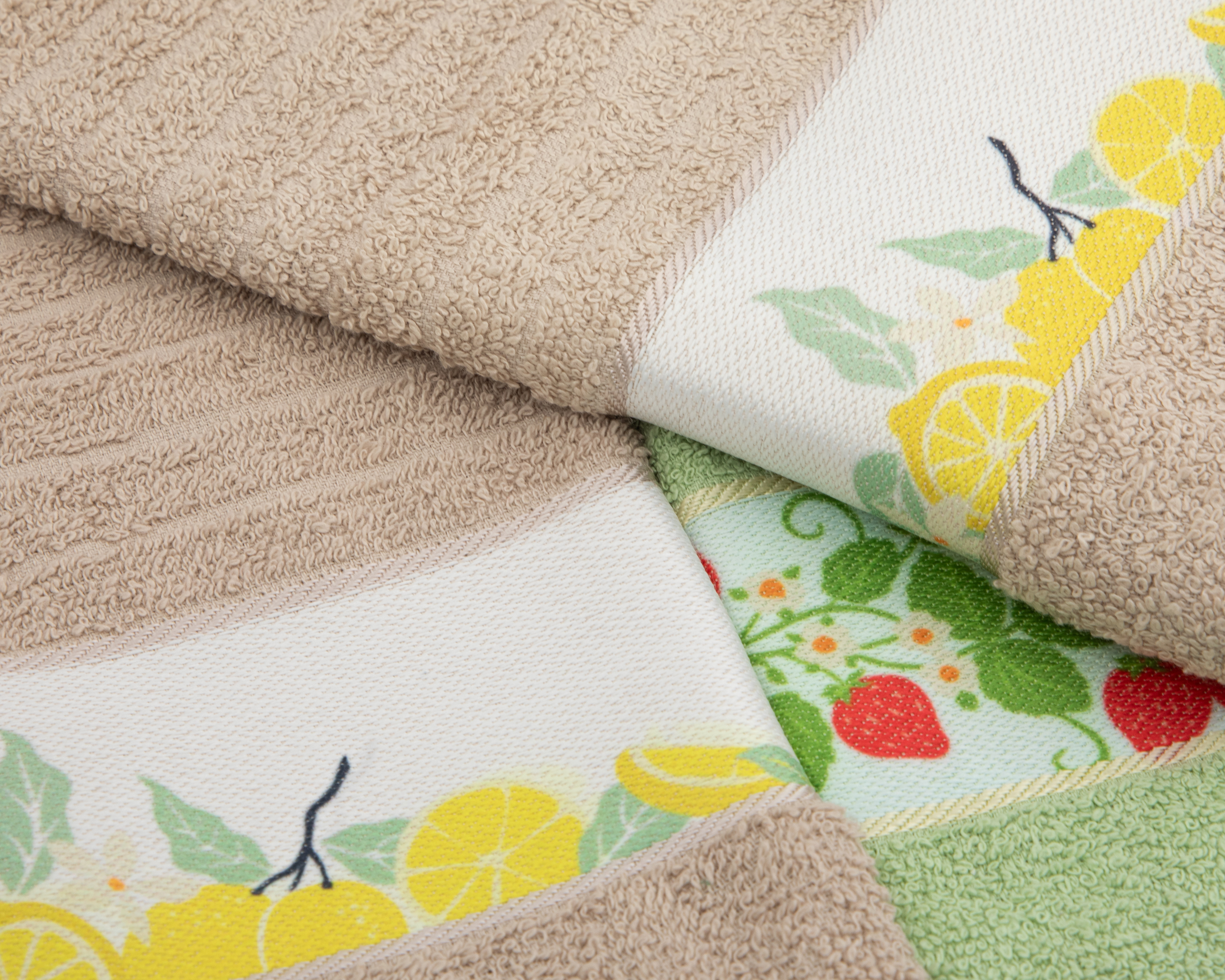 Foto 4 pulgar | Foto 3 | Toalla de Cocina Limones y Fresas Multicolor 3 Piezas