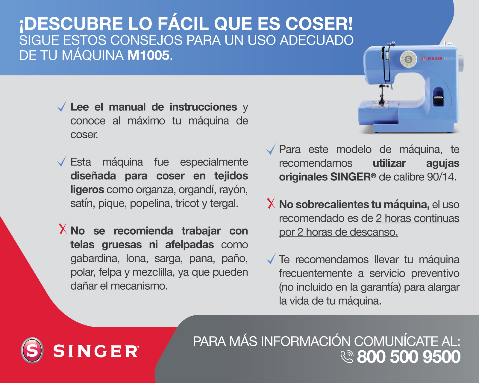 Foto 7 pulgar | Foto 6 | Máquina de Coser Singer M1005