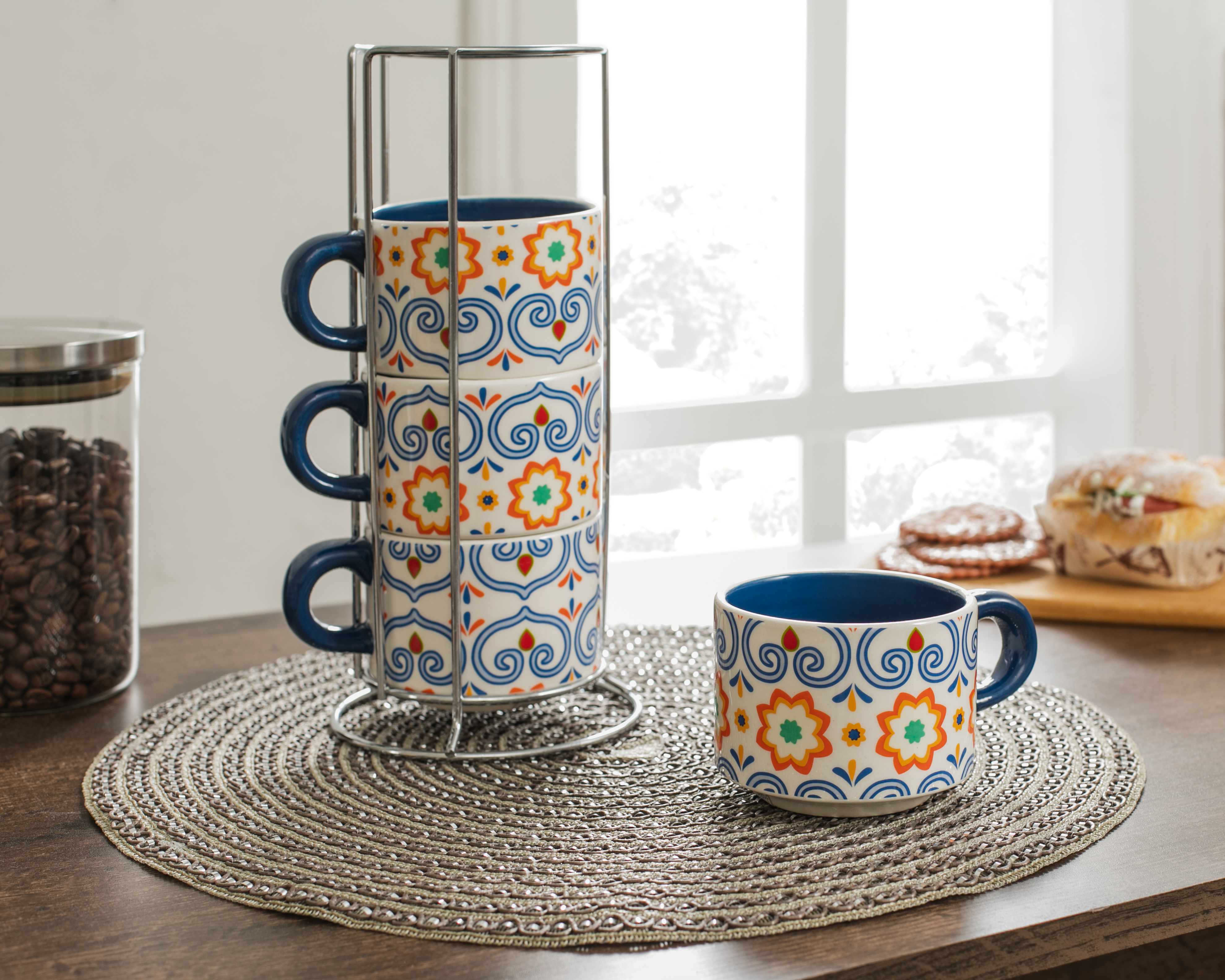 Foto 4 | Foto 4 | Taza de Cerámica Starhaus 4 Piezas