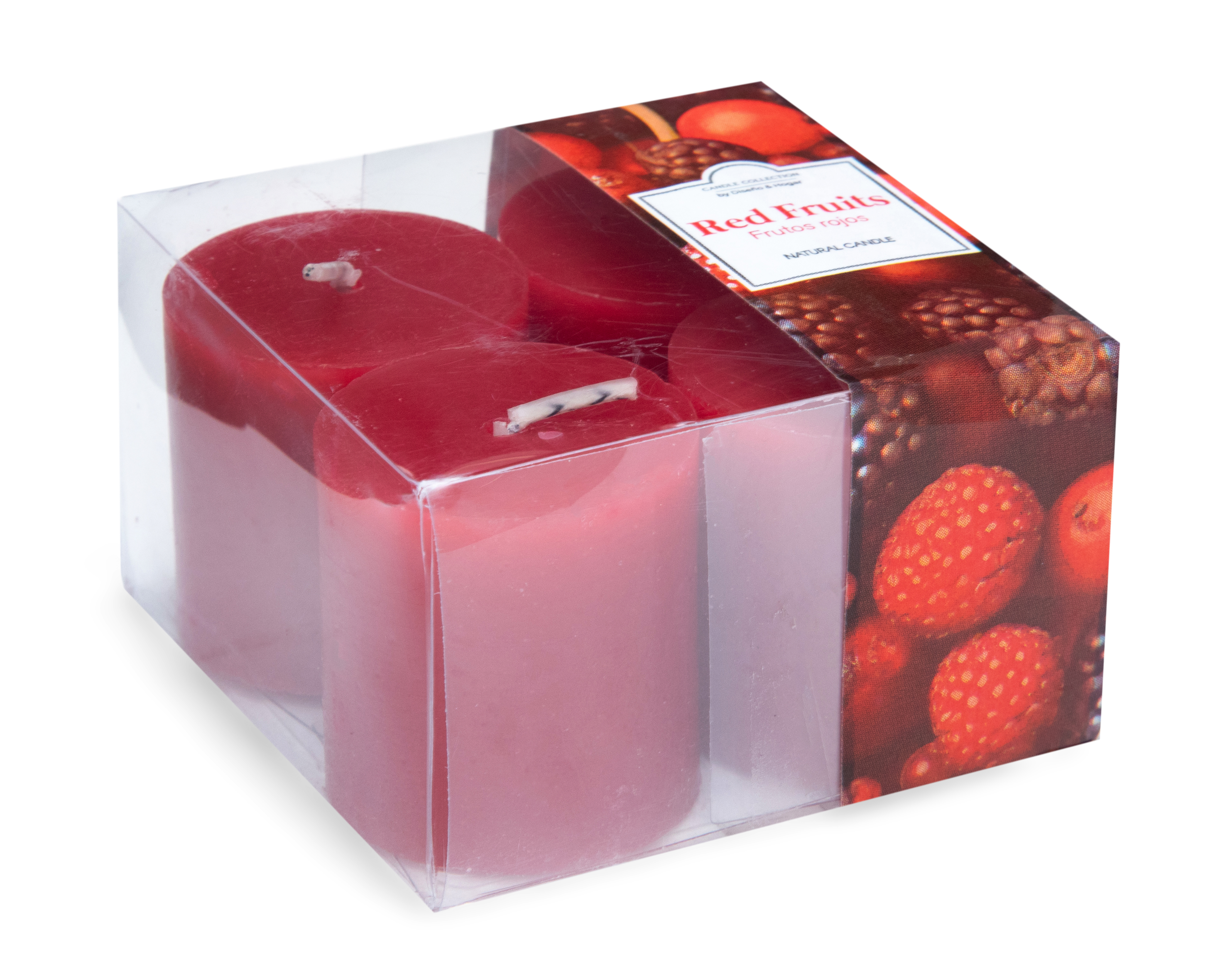 Foto 3 pulgar | Foto 2 | Vela Aromática Frutos Rojos 4 Piezas