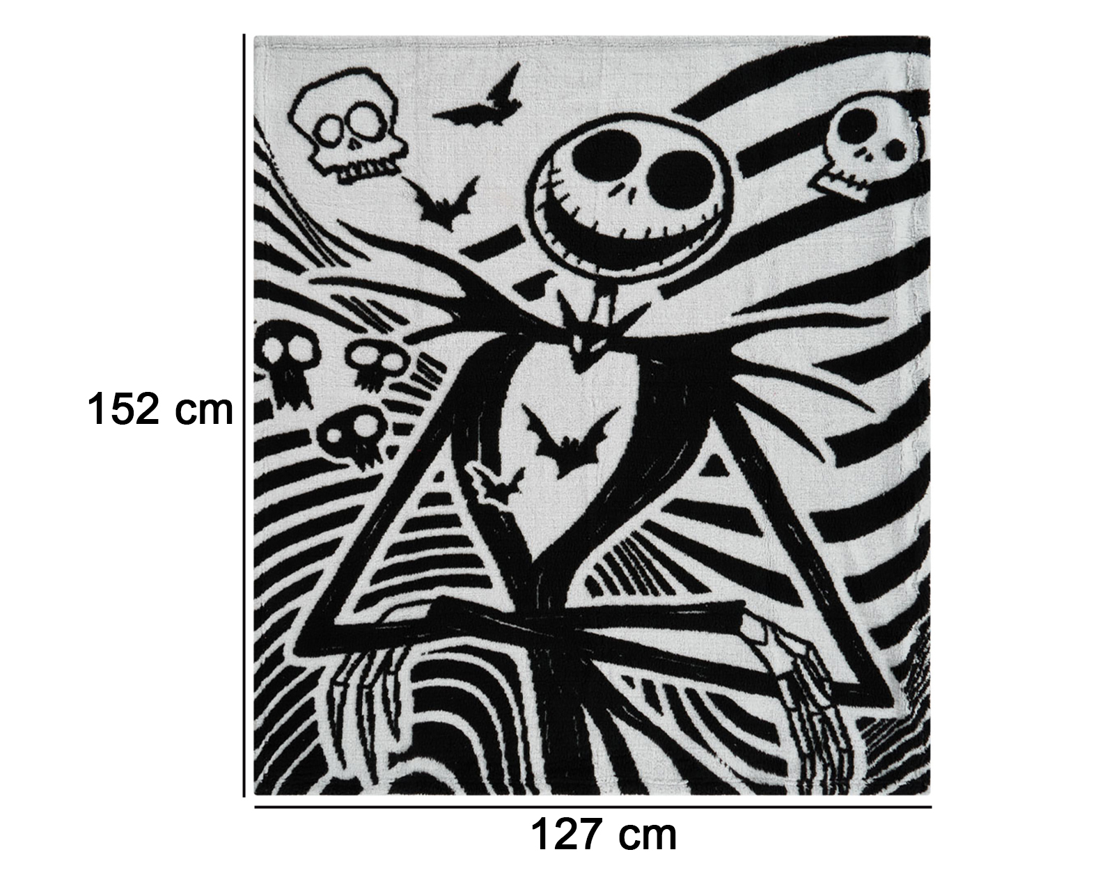 Foto 8 pulgar | Foto 7 | Frazada Individual Providencia Jack Halloween Negra