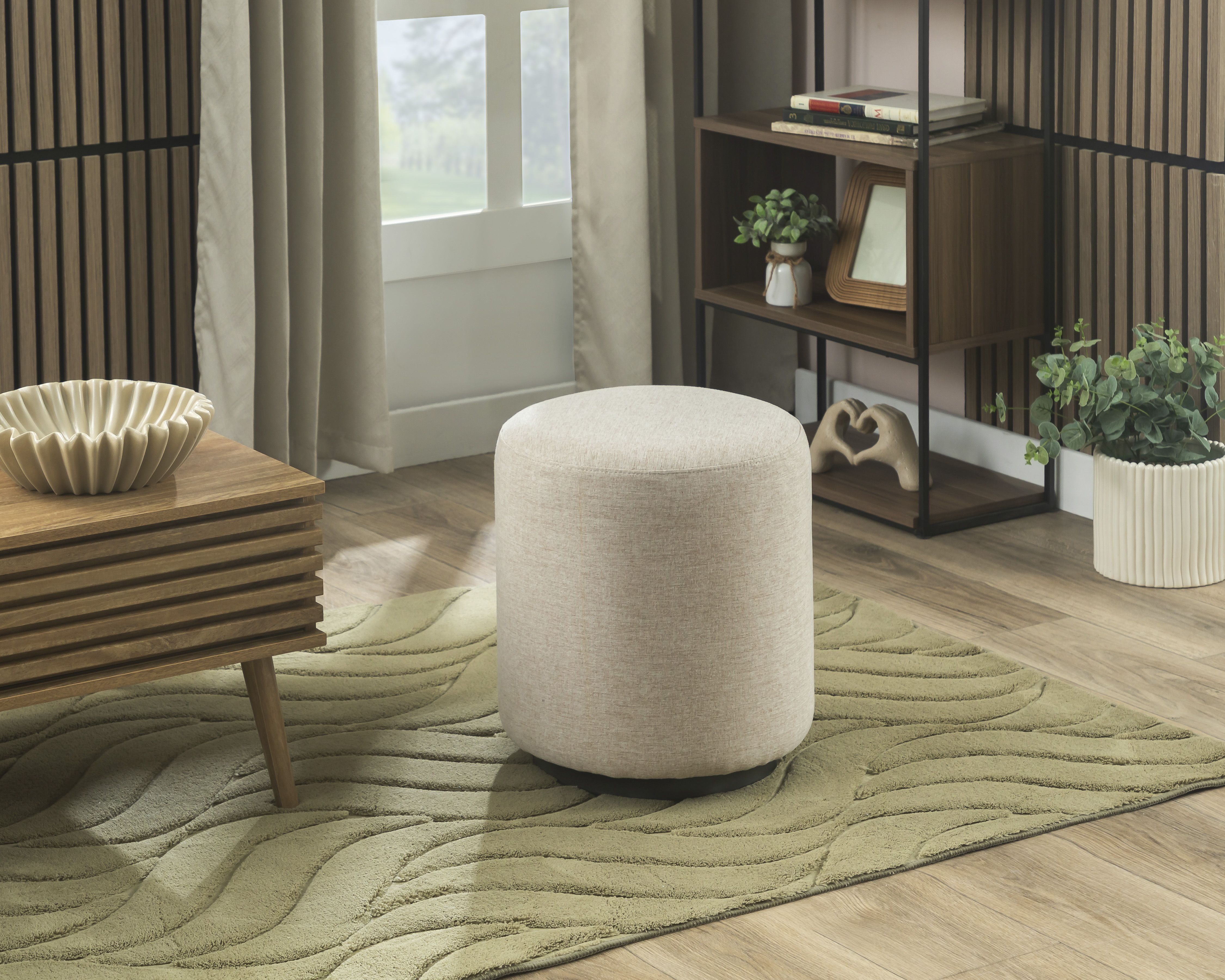 Taburete de Madera Ikal Lirio