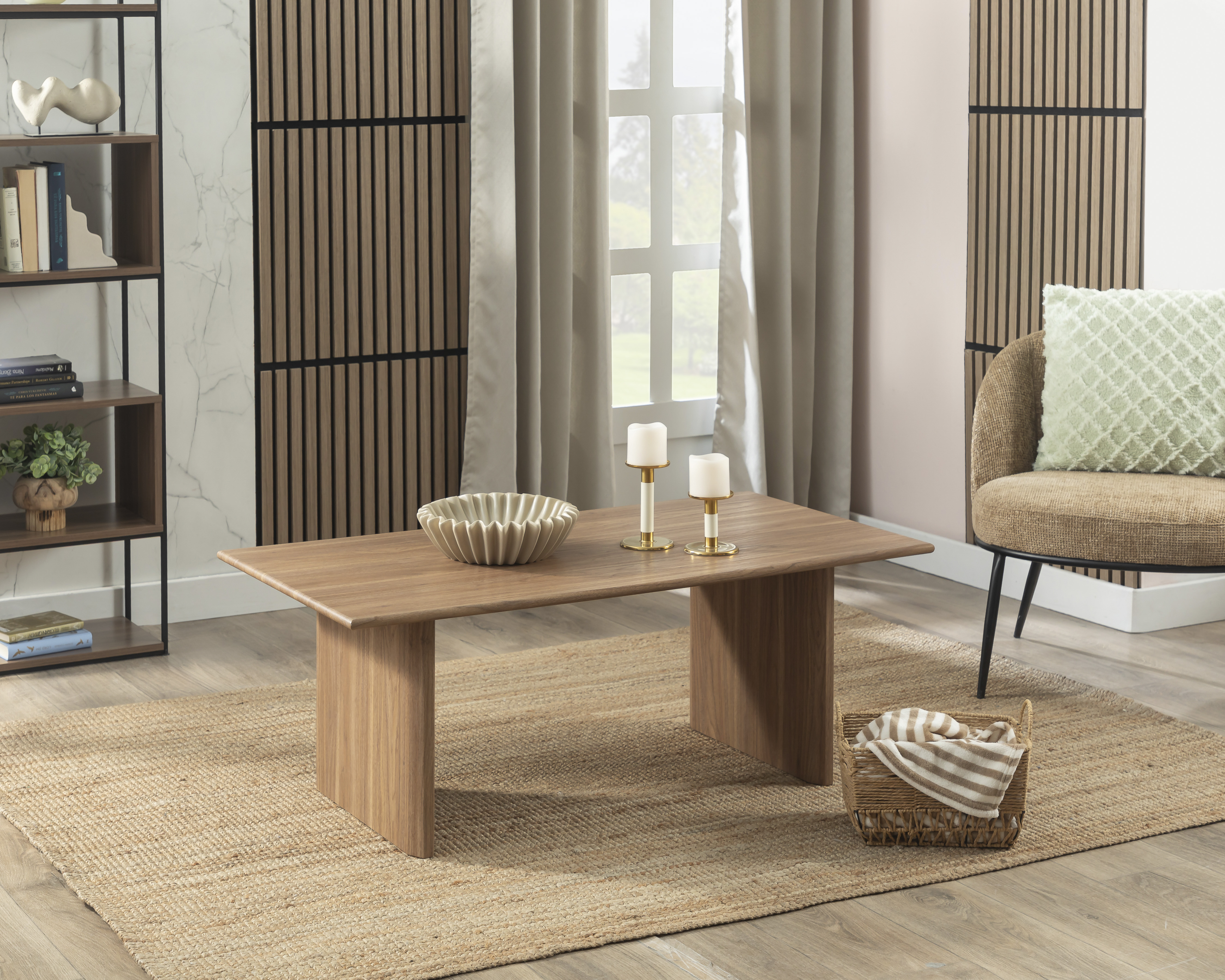 Mesa de Centro para Sala de Madera Ikal Cedro