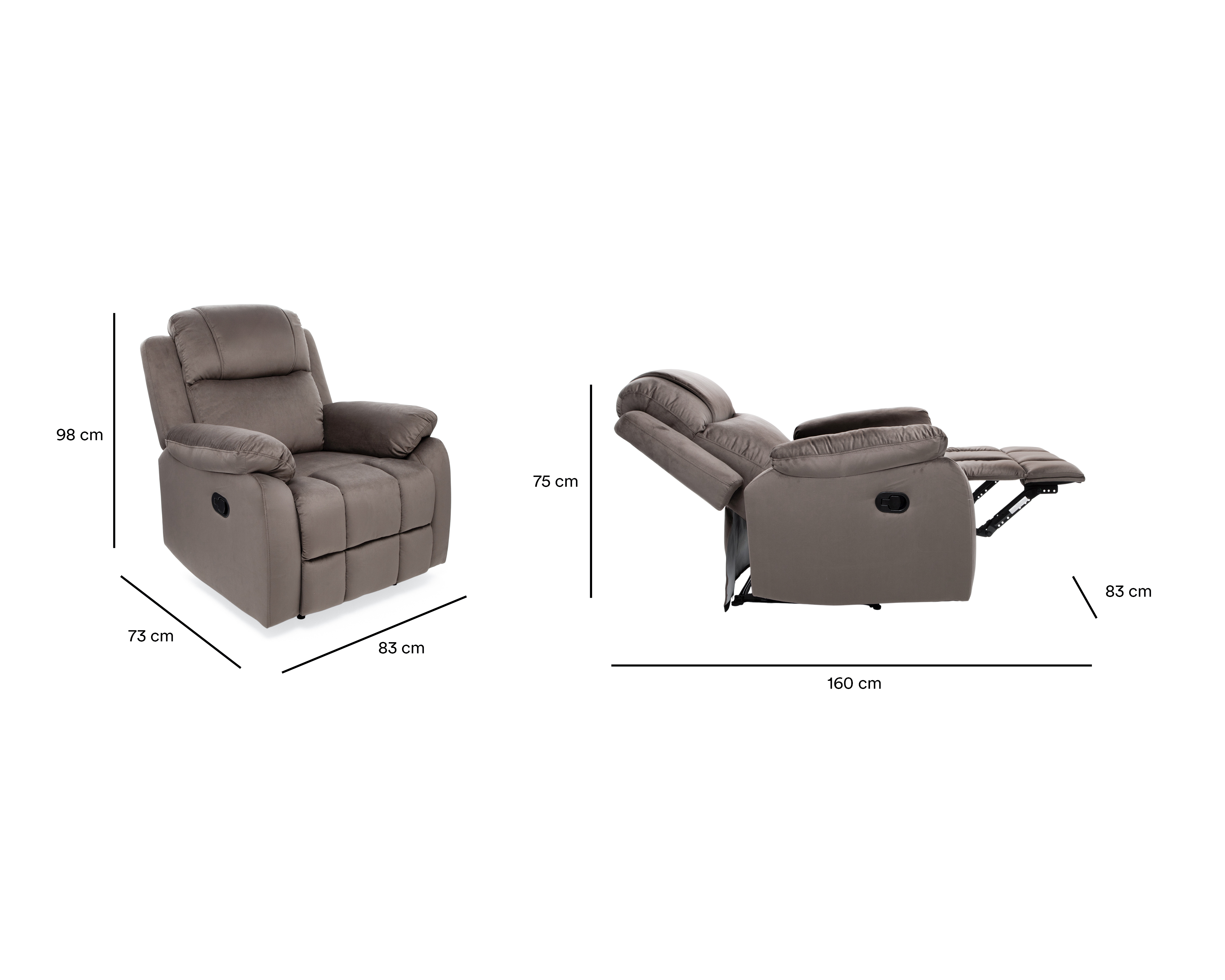 Foto 8 pulgar | Foto 7 | Sillón Reclinable Chocolate Ikal Roble