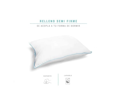 Foto 3 | Foto 3 | Almohada Sognare Nuo Estándar Semi Firme