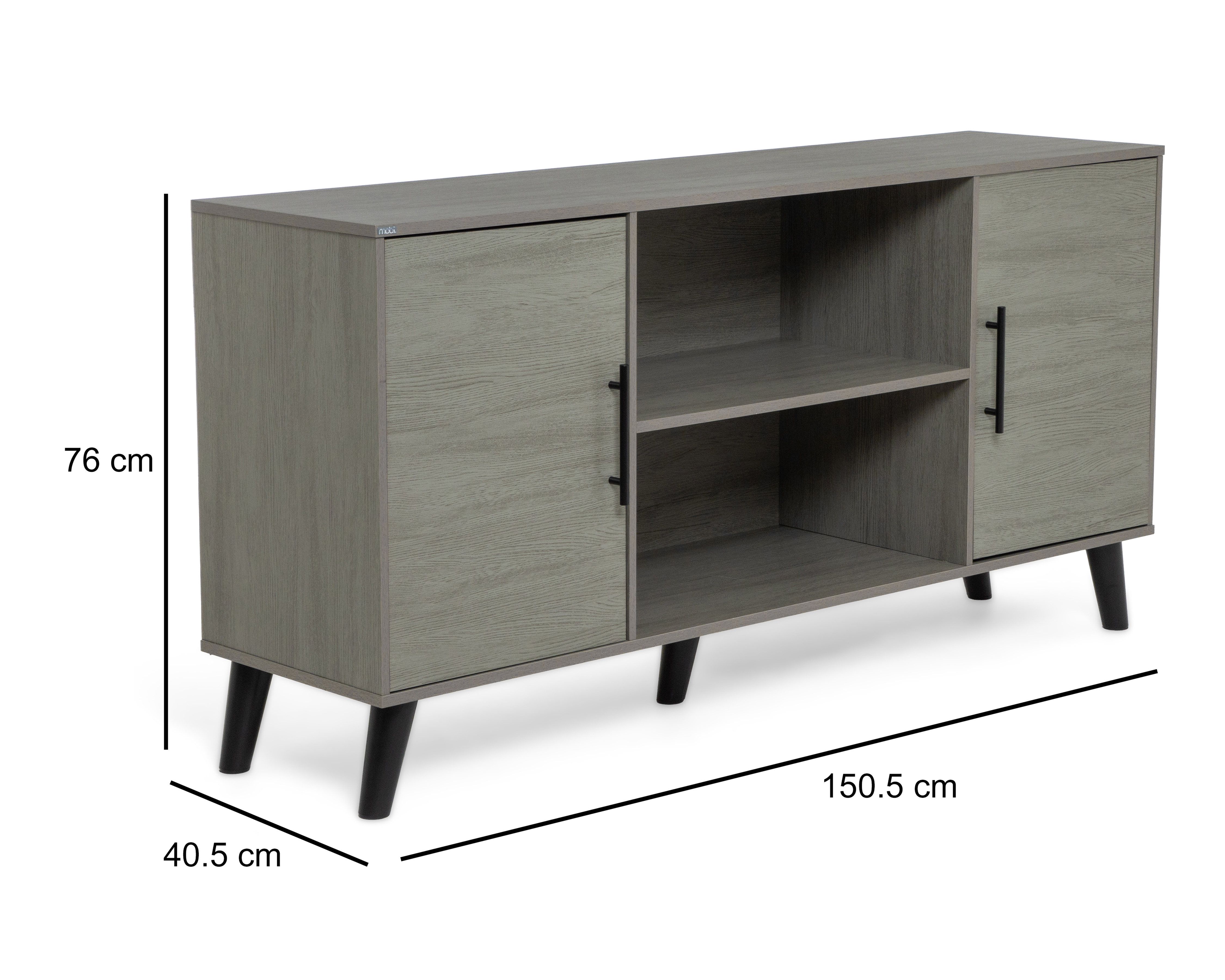 Foto 7 | Foto 7 | Mesa para TV 65 Pulgadas Gris Mobi Finlandia