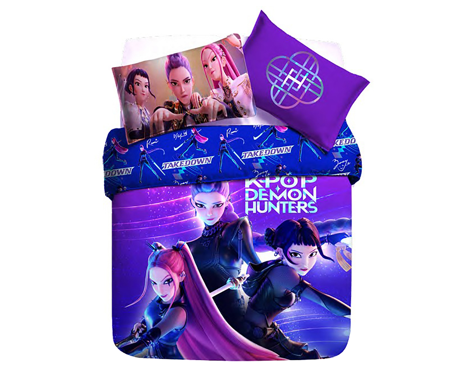 Edredón Individual Providencia Las Guerreras K-Pop Estampado 2 Piezas