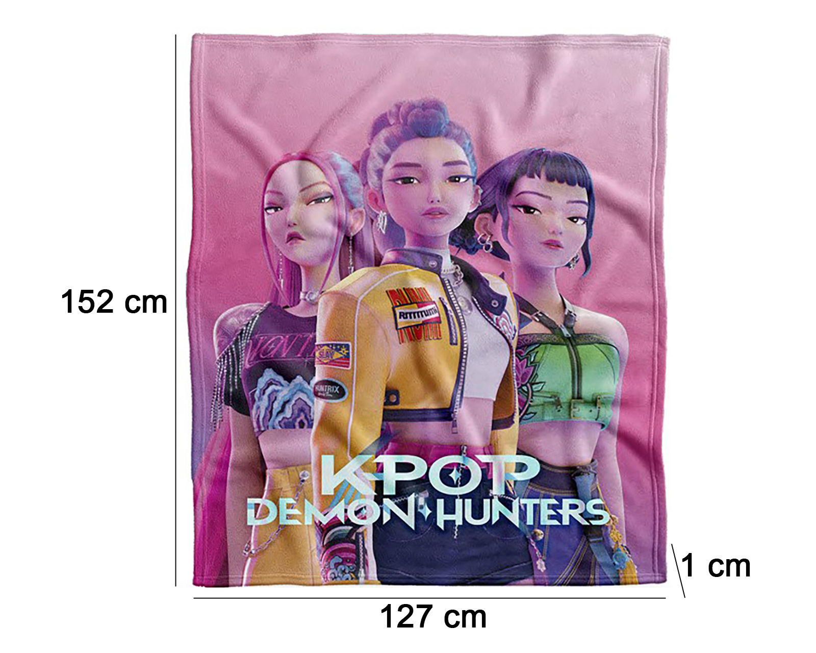 Foto 8 pulgar | Foto 7 | Frazada Individual Providencia KPop Demon Hunters Estampada