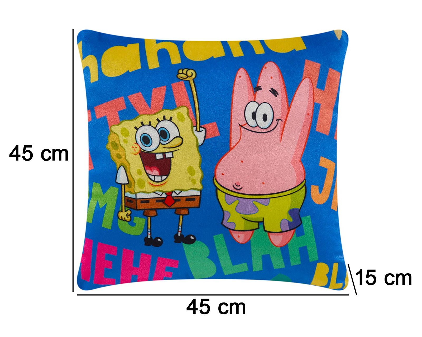 Foto 6 pulgar | Foto 5 | Cojín Decorativo Bob Esponja Azul