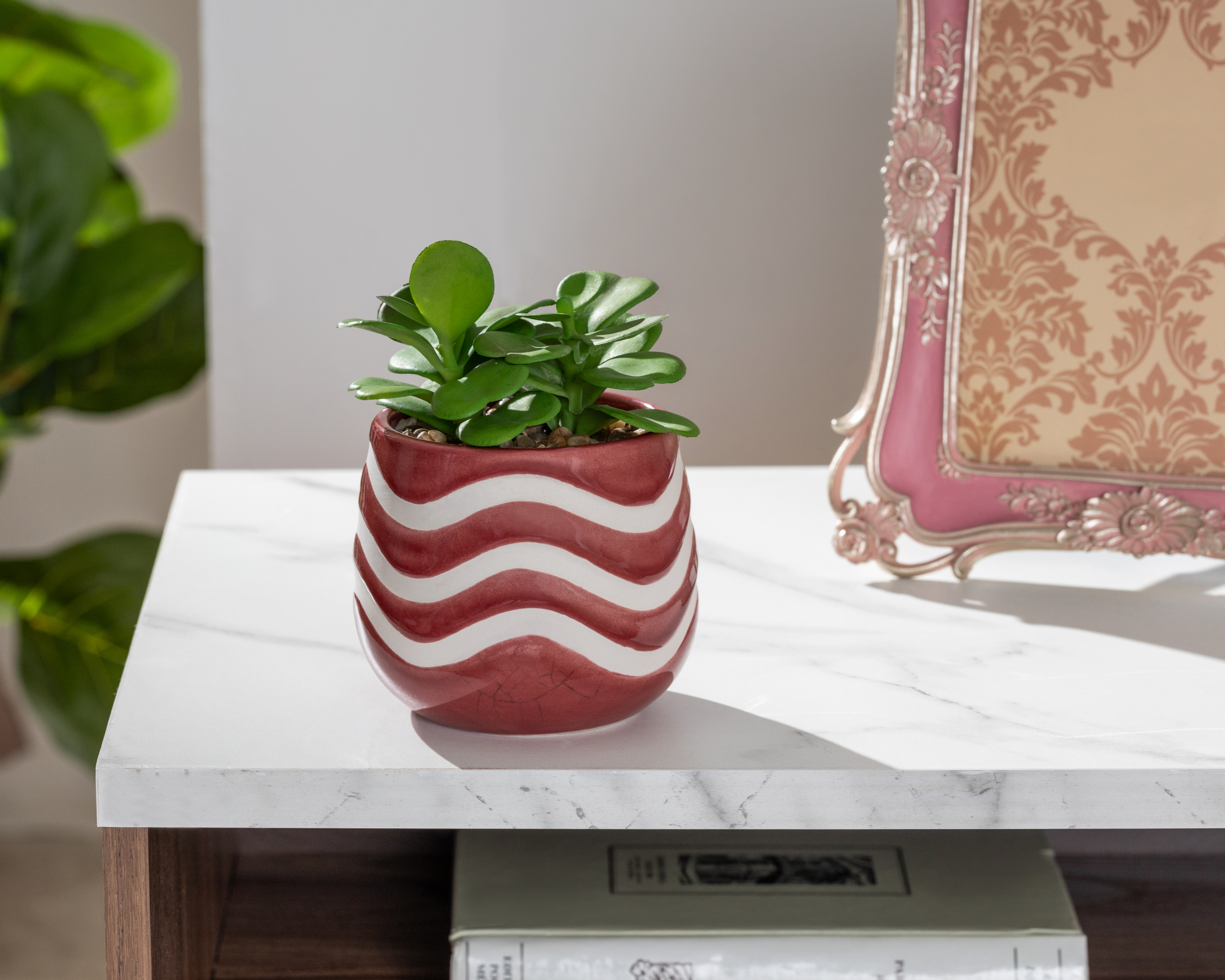 Foto 5 pulgar | Foto 4 | Planta Artificial con Maceta Starhaus 12 cm