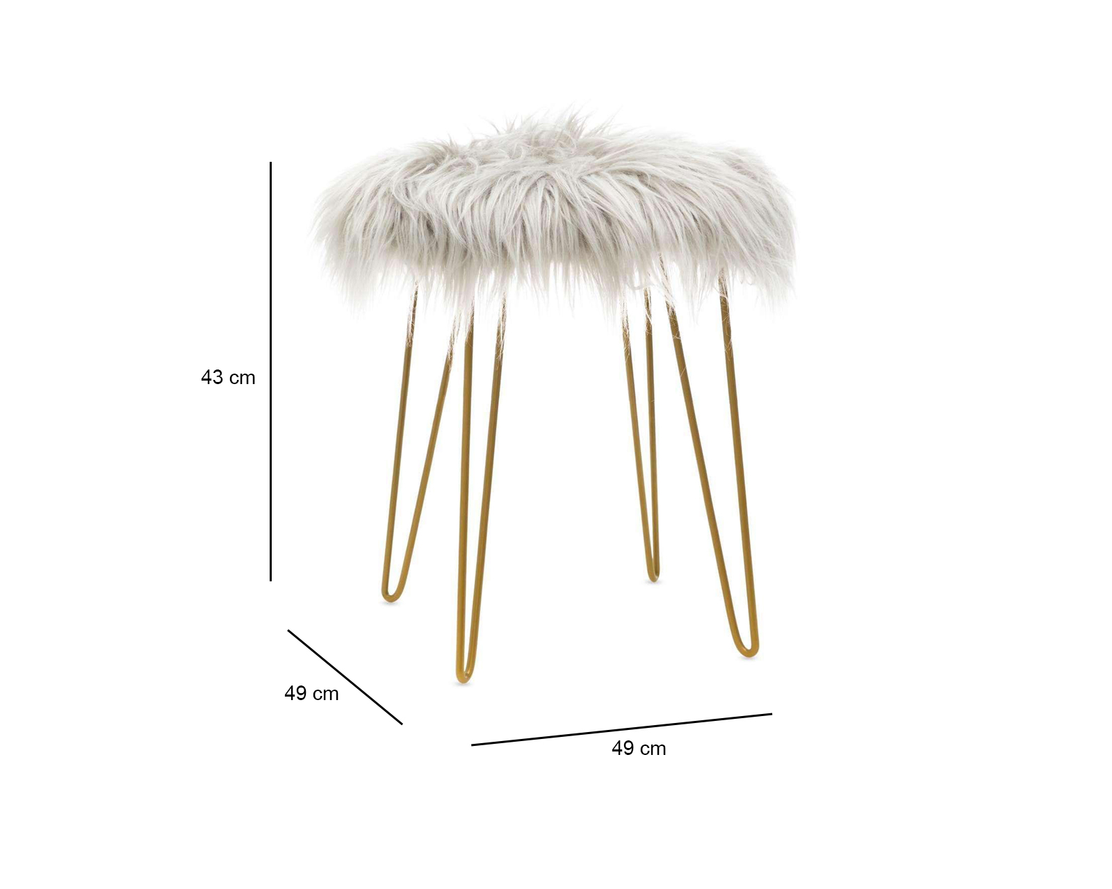 Foto 6 pulgar | Foto 5 | Taburete Mishu Dorado