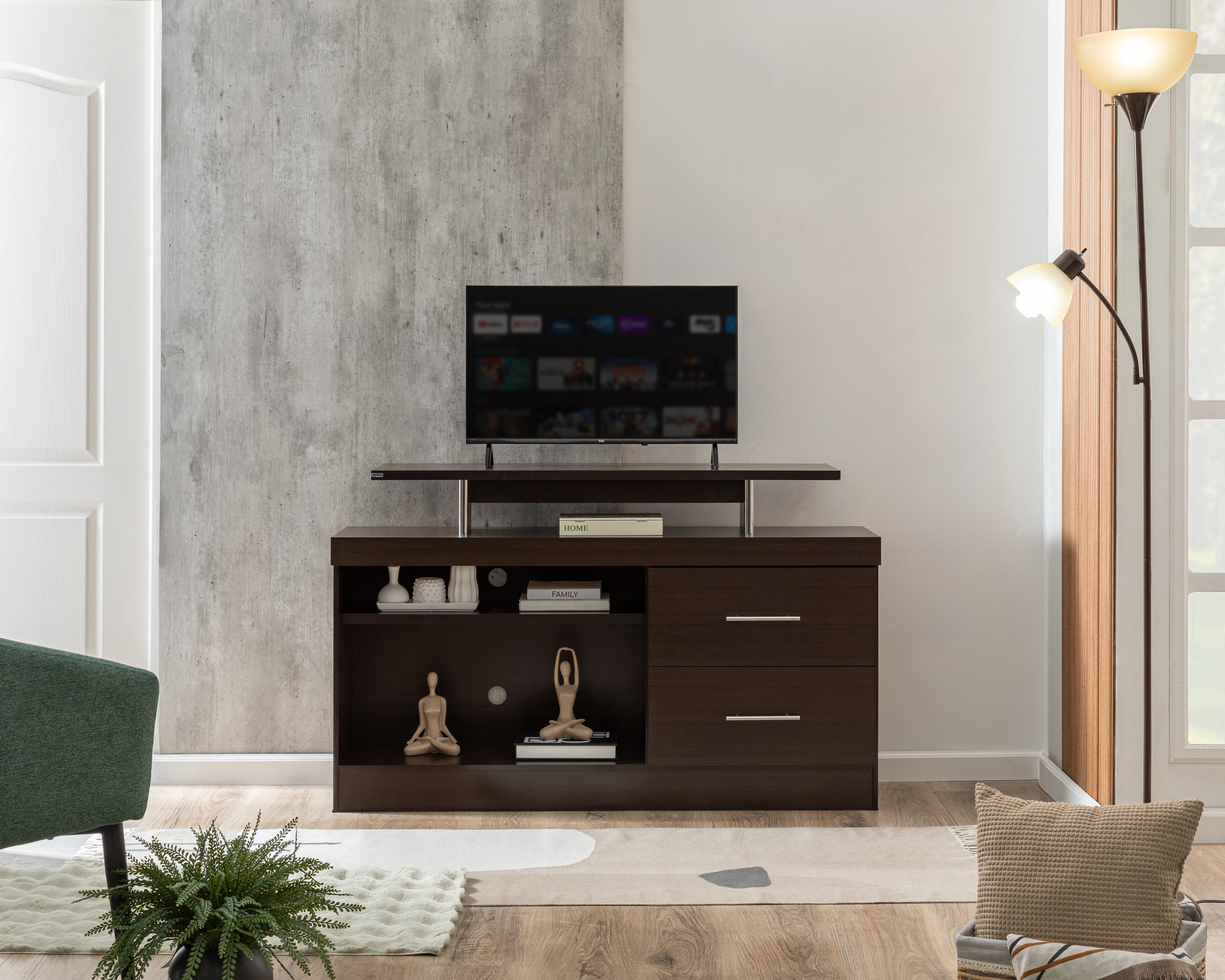Mesa para Televisión Mobi Lux Chocolate