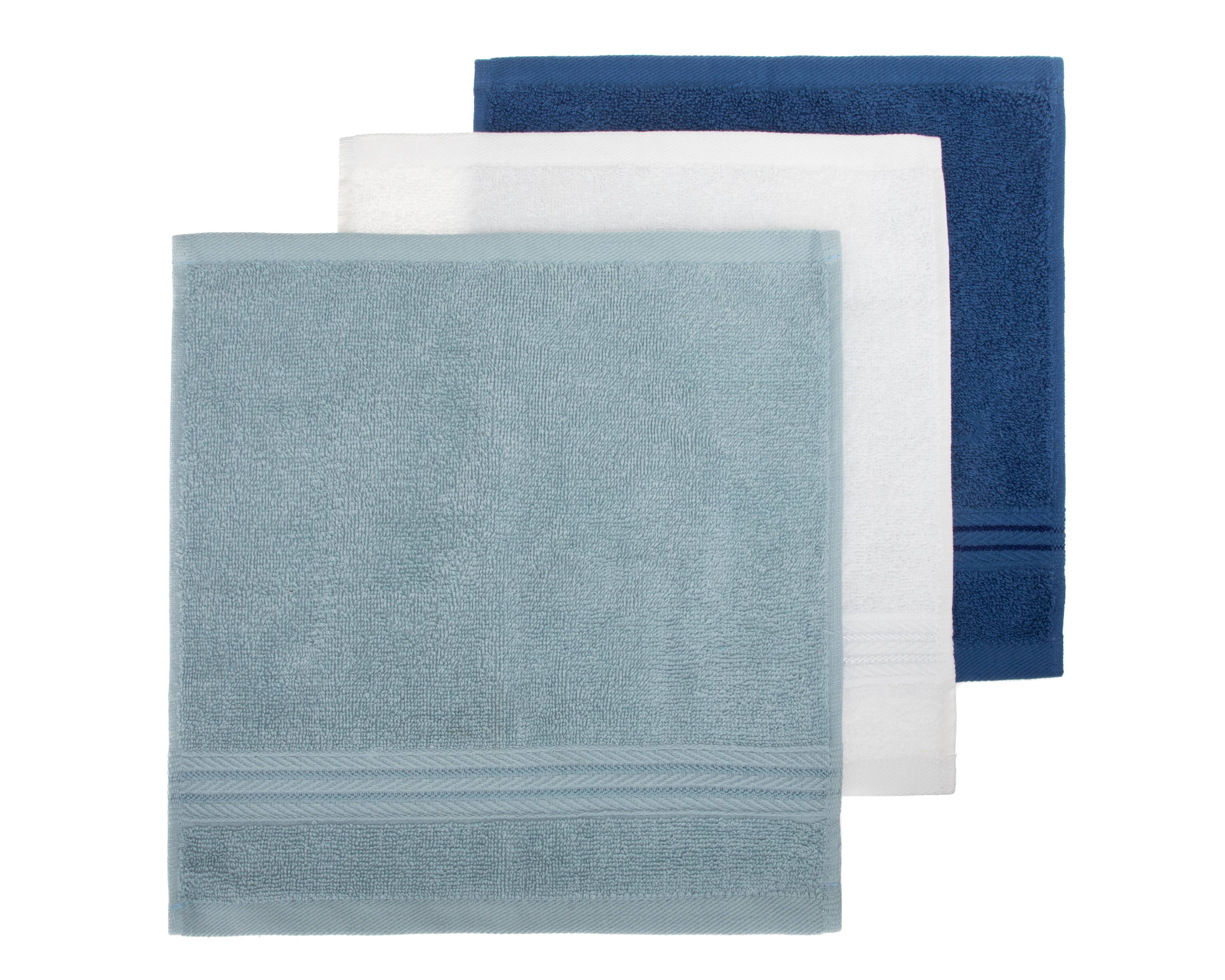 Foto 4 | Foto 4 | Toalla Suga Azul y Blanco 3 Piezas