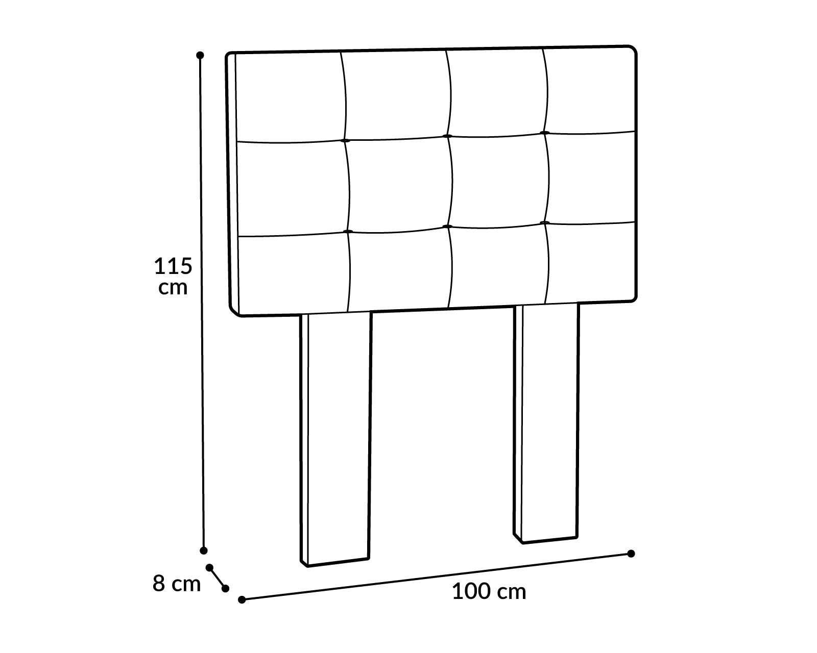 Foto 5 | Foto 5 | Cabecera York Individual Chocolate