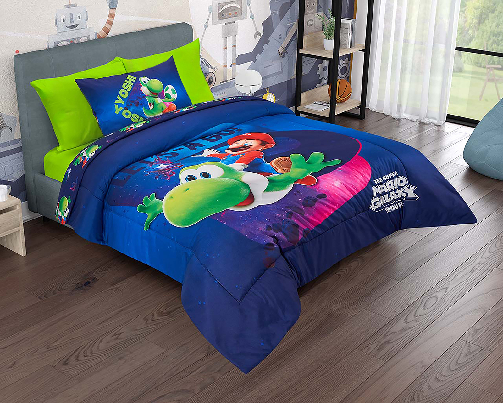 Edredón Individual con Funda para Almohada Providencia Mario Bros 2 Piezas