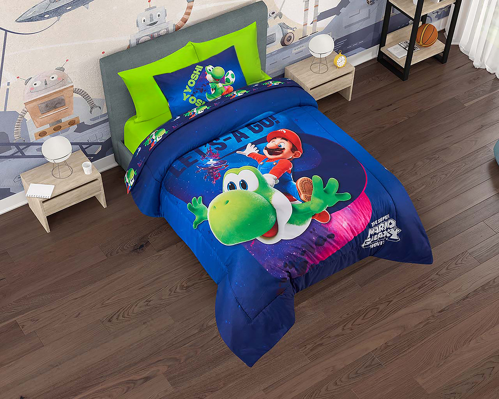 Foto 5 | Foto 5 | Edredón Individual con Funda para Almohada Providencia Mario Bros 2 Piezas