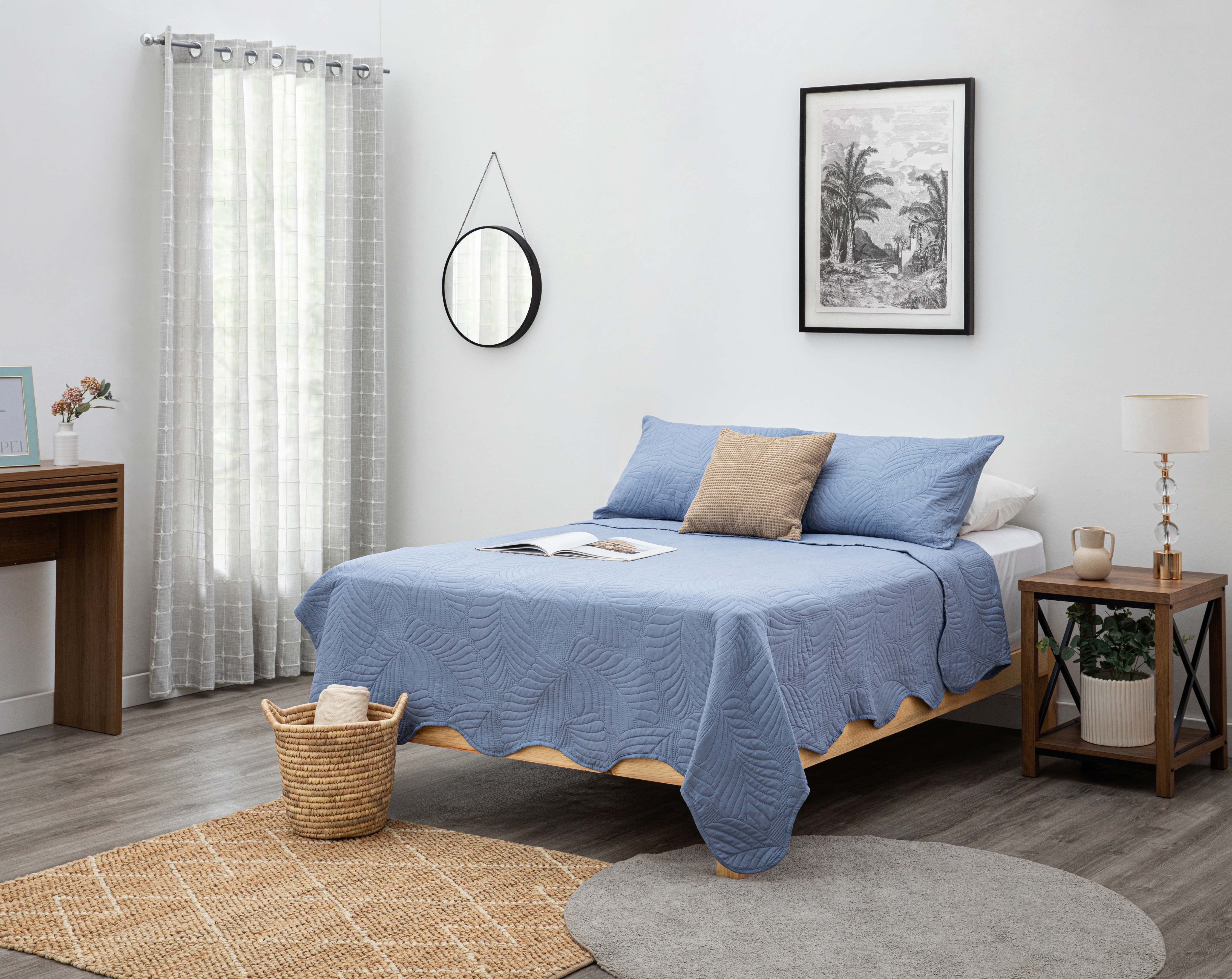 Colcha Matrimonial Starhaus Dakota Azul