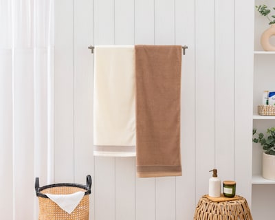 Foto 5 | Foto 5 | Toalla Karin Beige y Taupe 2 Piezas