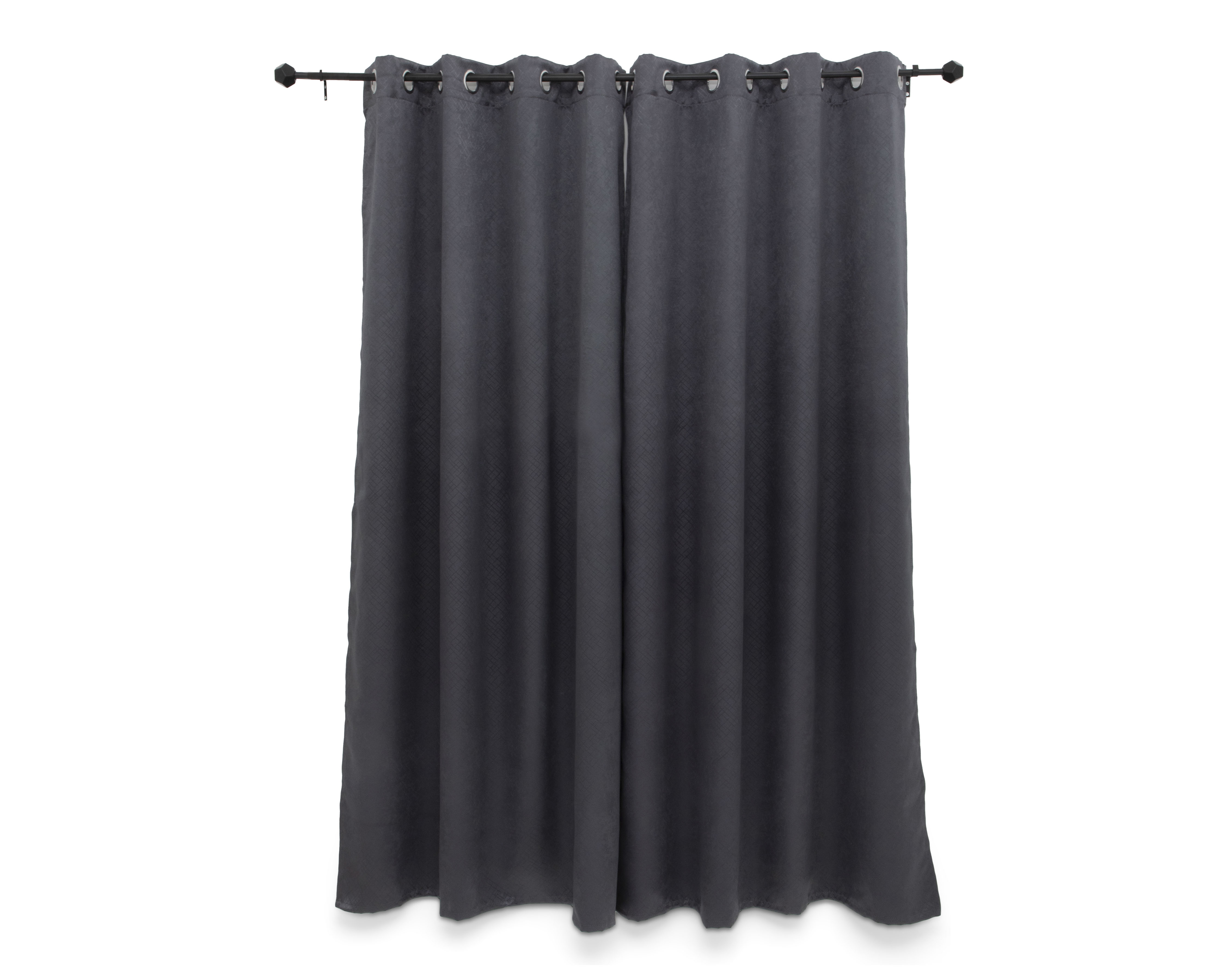 Foto 3 pulgar | Foto 2 | Cortina Ottawa 132 x 213 cm Gris 2 Piezas