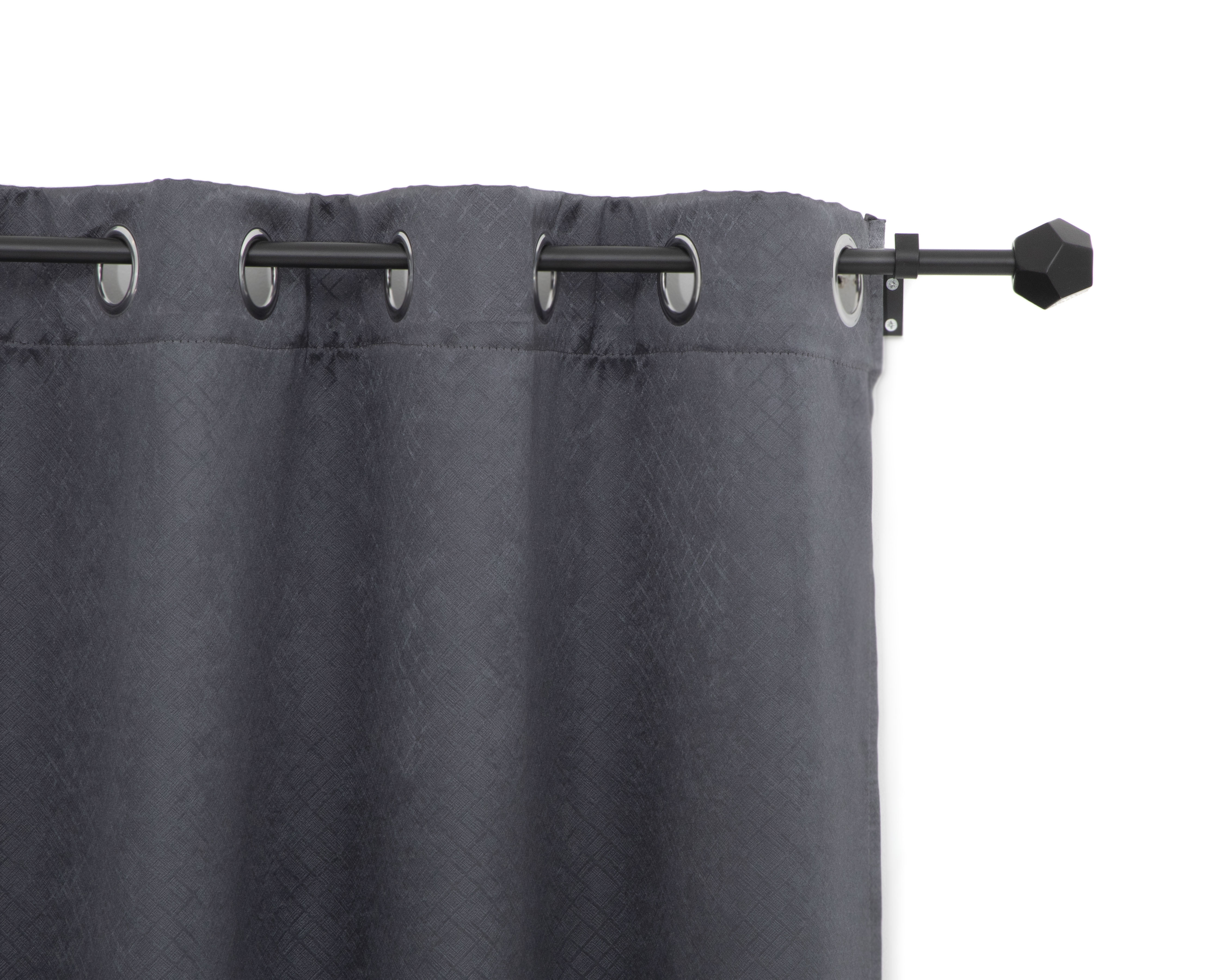 Foto 4 pulgar | Foto 3 | Cortina Ottawa 132 x 213 cm Gris 2 Piezas