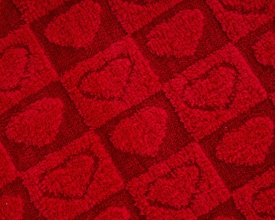 Foto 2 | Foto 2 | Frazada Individual Providencia Corazones Roja