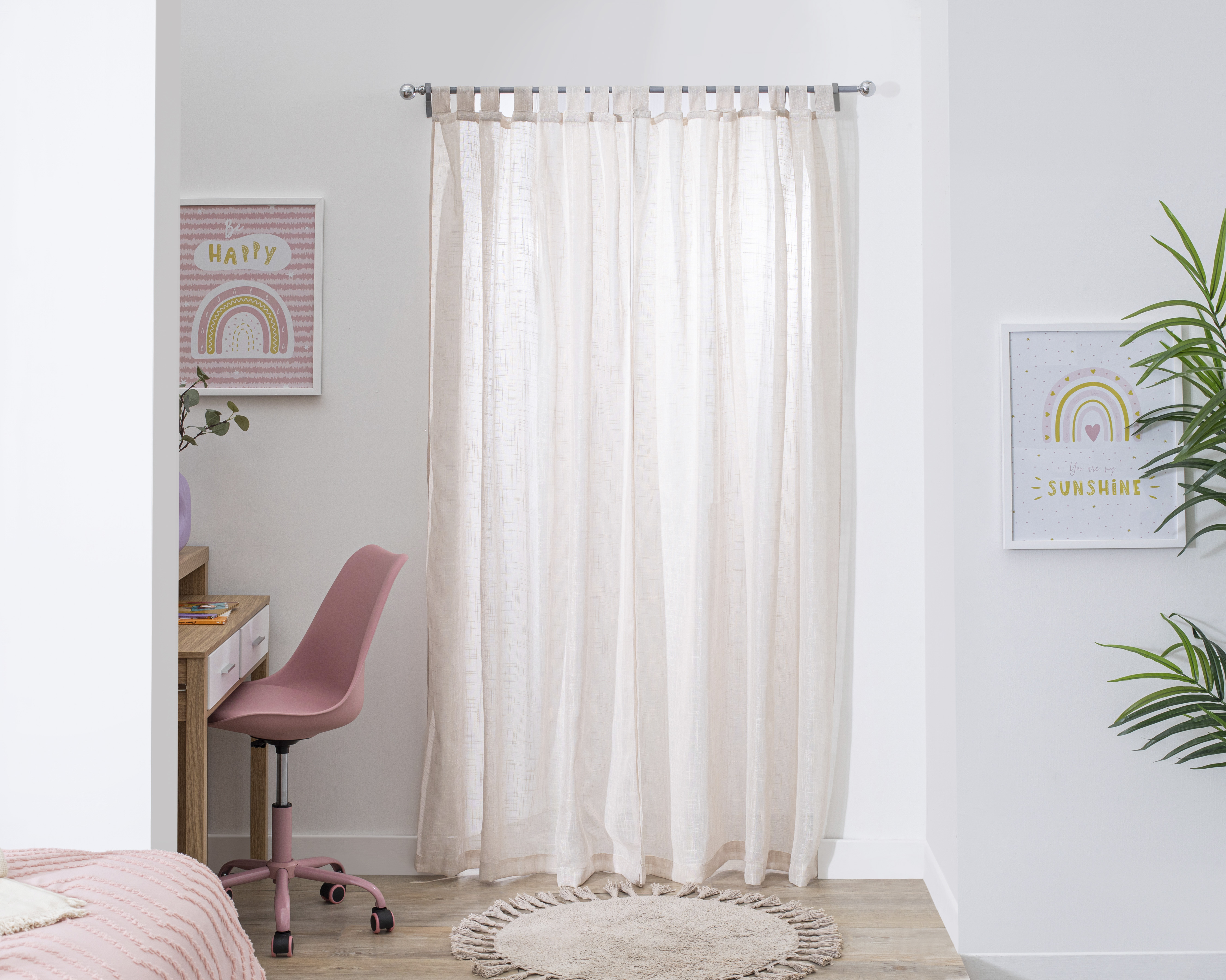 Cortina Olivia 140 x 214 cm Beige