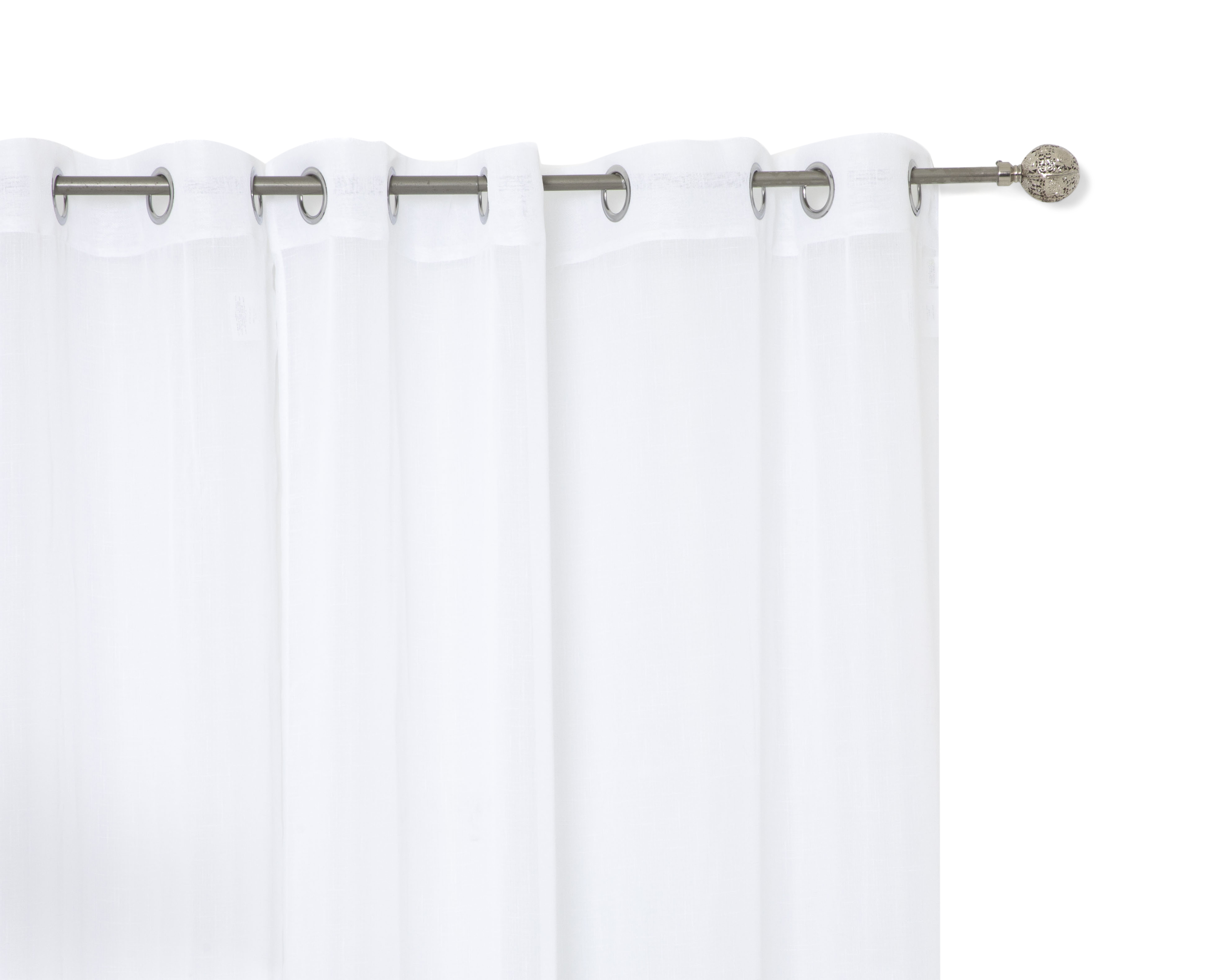 Foto 4 pulgar | Foto 3 | Cortina Sarina 140 x 225 cm Blanco
