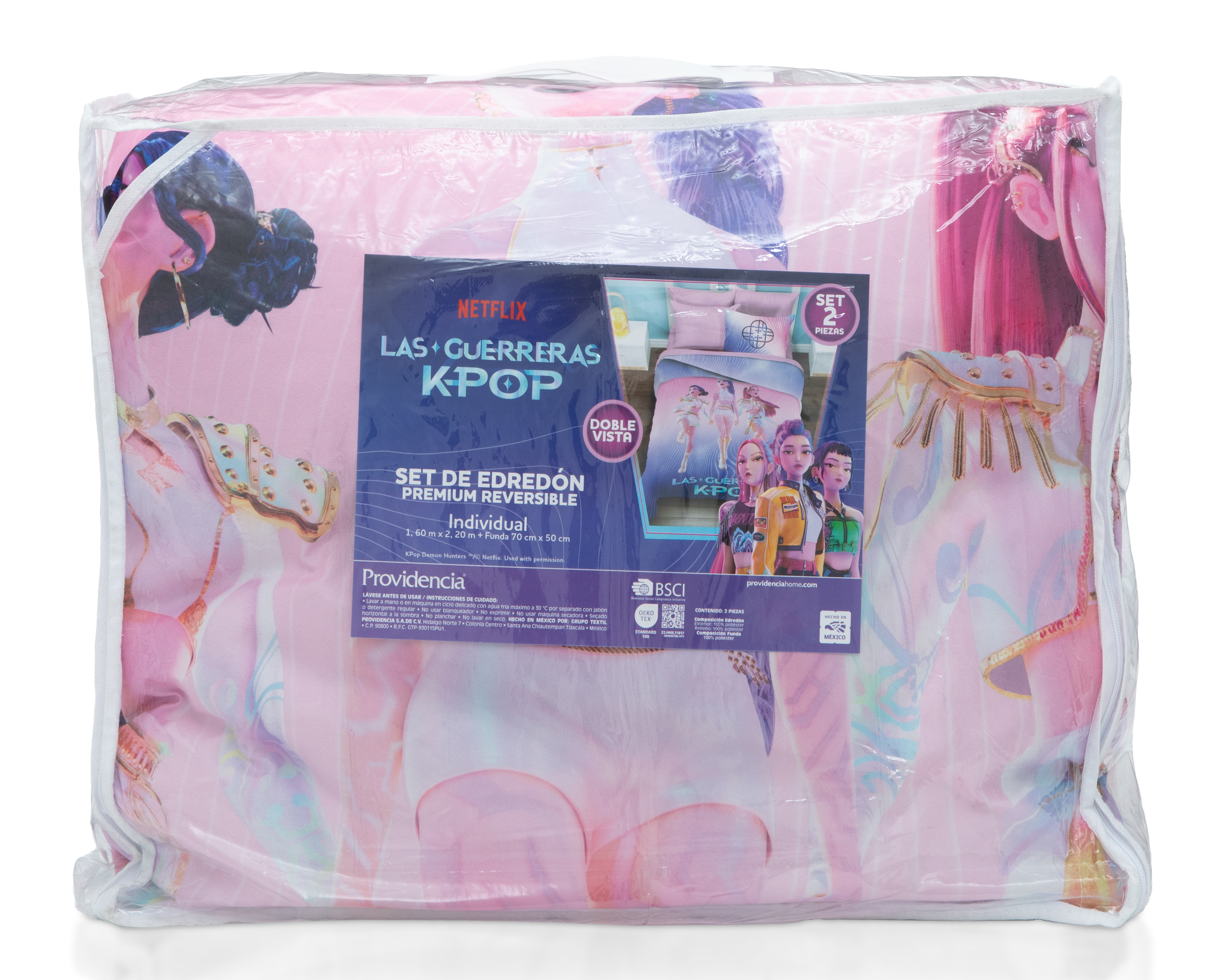 Foto 4 | Foto 4 | Edredón Individual con Funda para Almohada Providencia KPop 2 Piezas