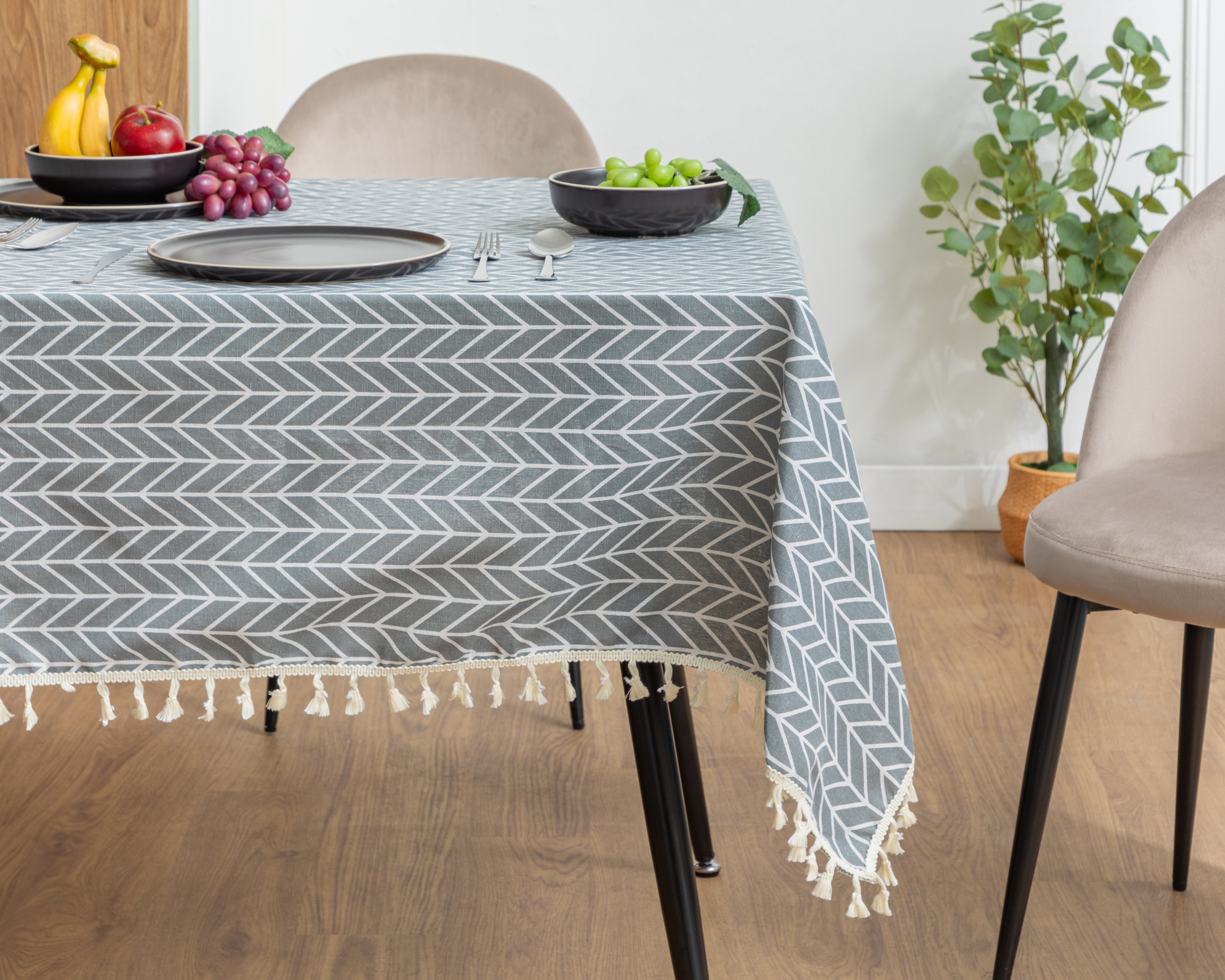 Mantel para Mesa Starhaus Gris 140 x 220 cm