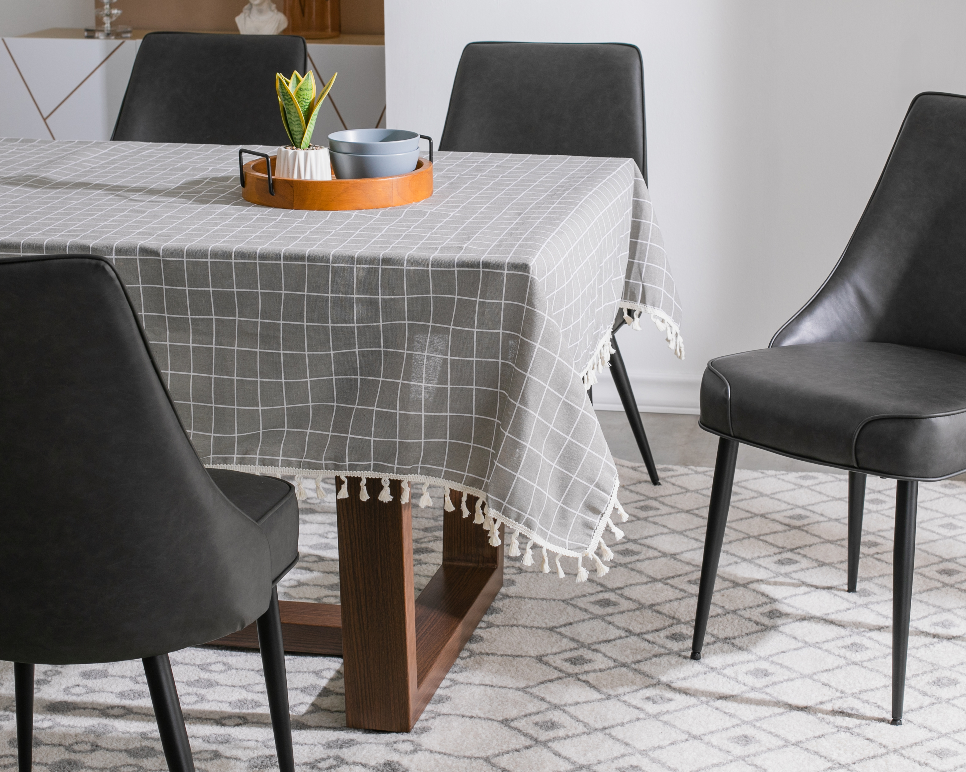 Mantel para Mesa Starhaus Gris 220 x 140 cm