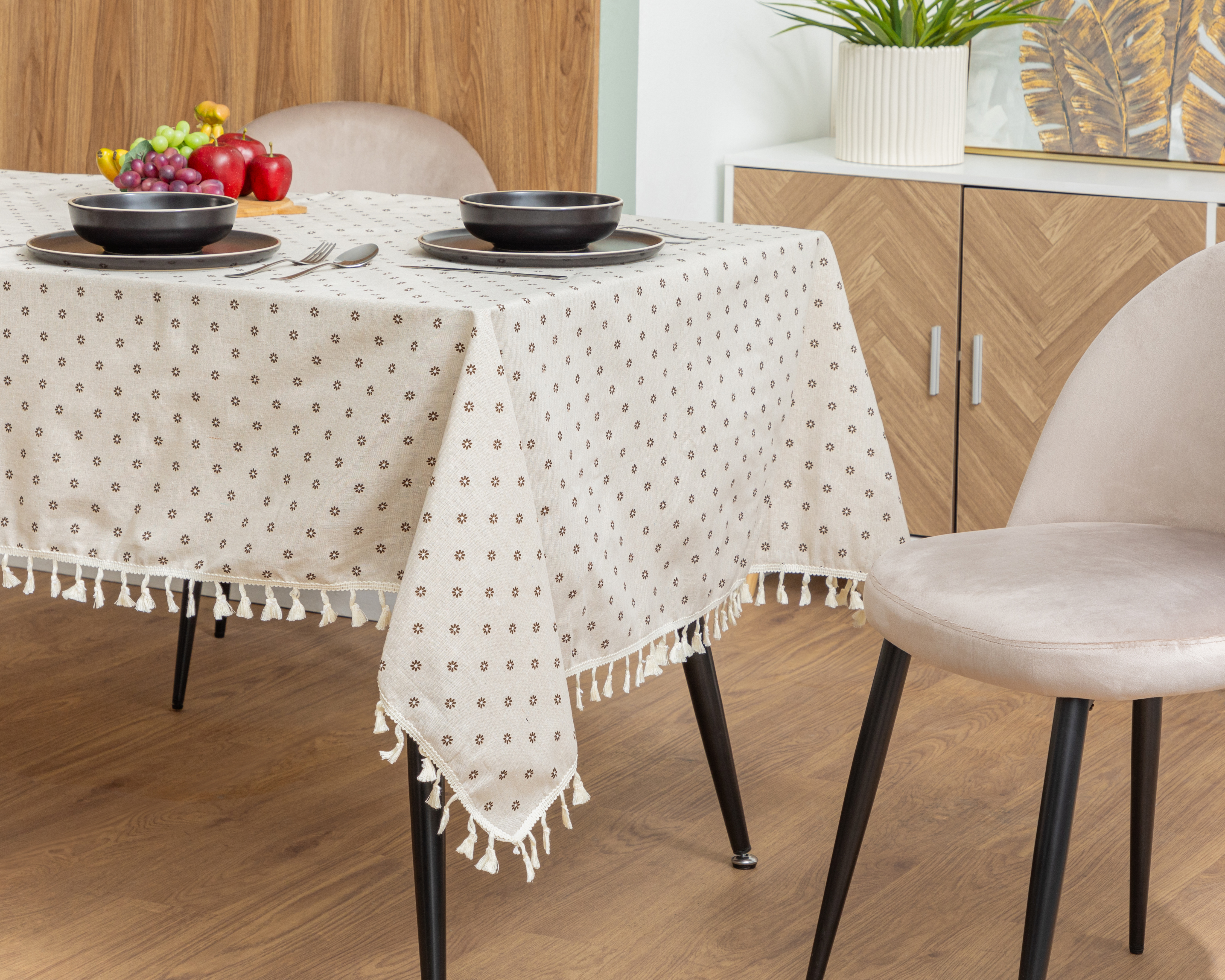 Mantel para Mesa Starhaus Beige 220 x 140 cm