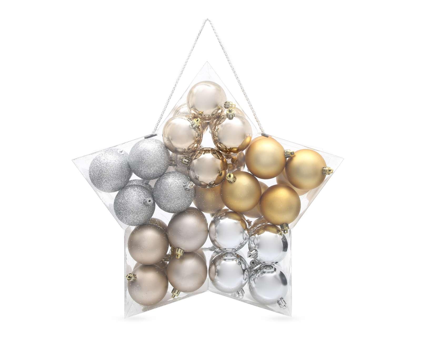 Foto 4 pulgar | Foto 3 | Esferas Navideñas Metálicas 40 Piezas