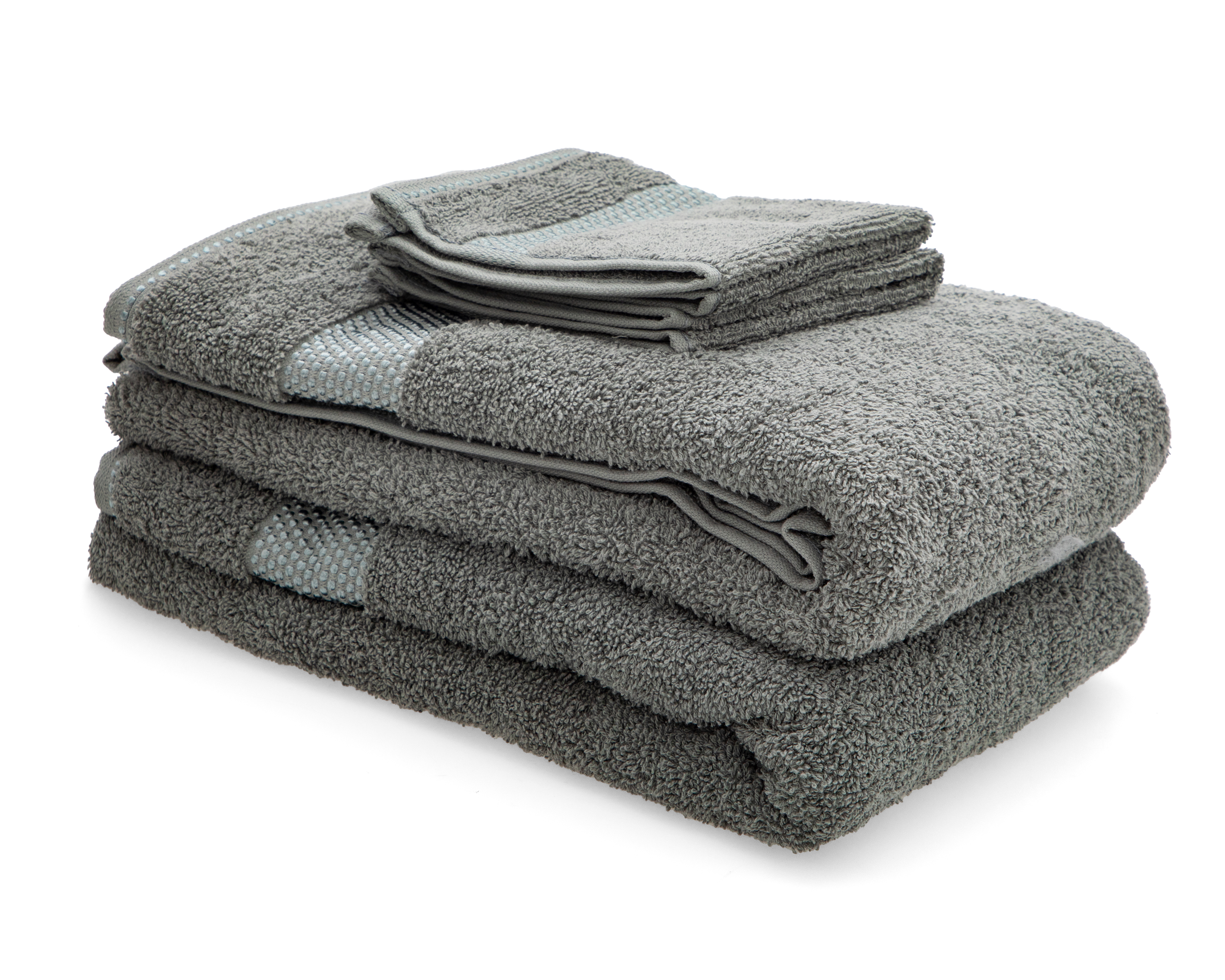 Foto 1 | Foto 1 | Toalla de Baño Starhaus Arezzo Gris de Algodón 4 Piezas