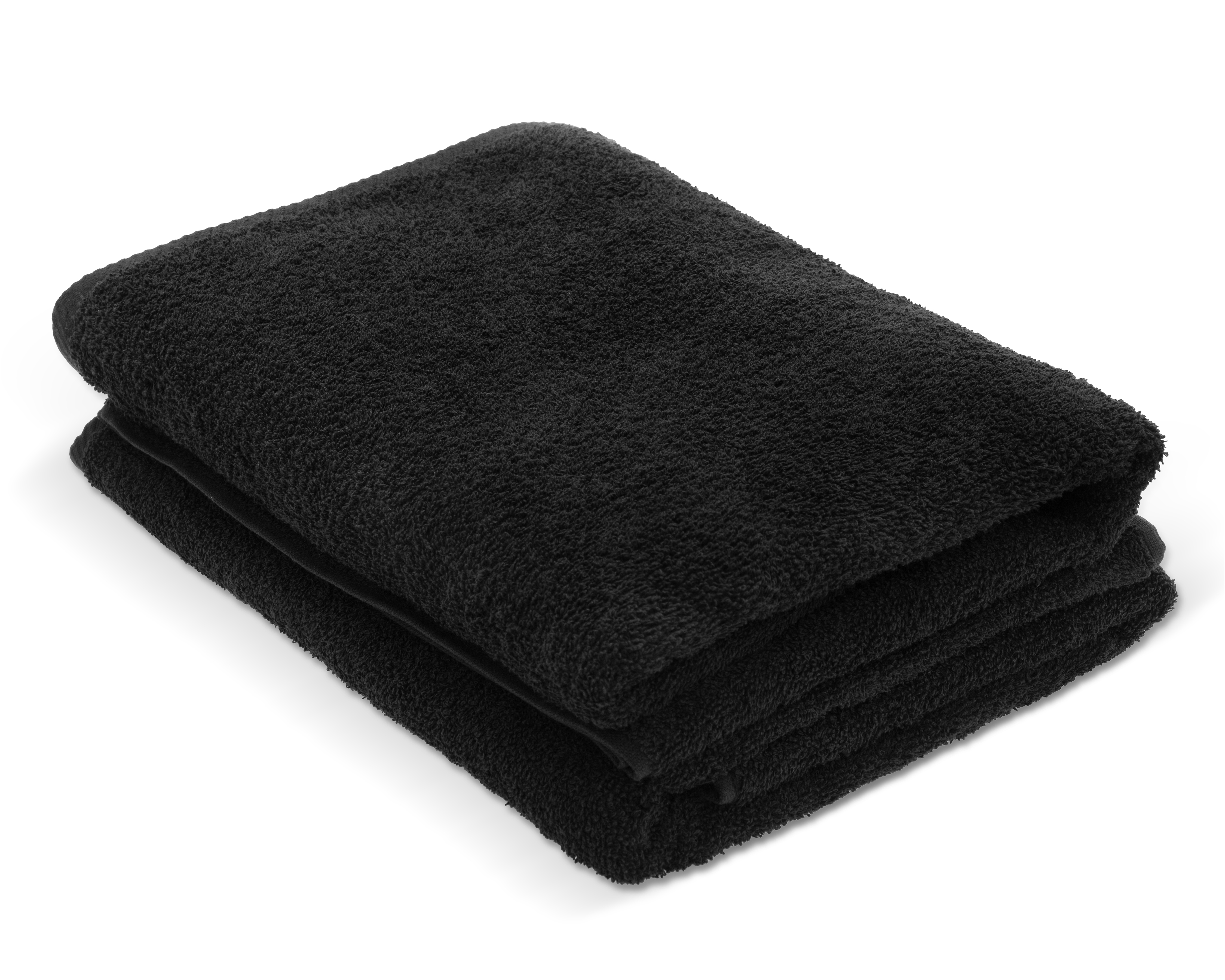 Toalla de Medio Baño Hotelera Negra 2 Piezas