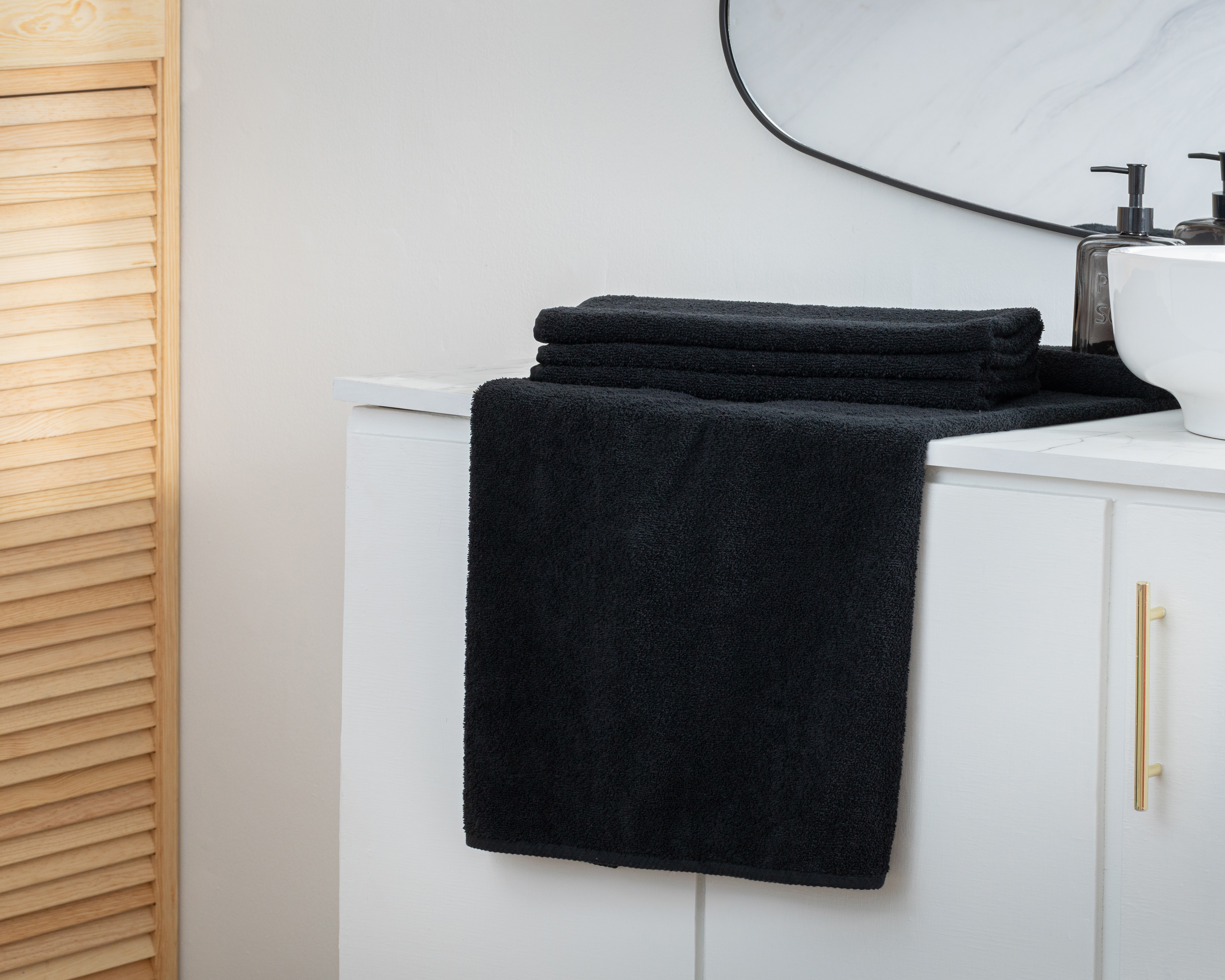 Foto 5 pulgar | Foto 4 | Toalla de Medio Baño Hotelera Negra 2 Piezas