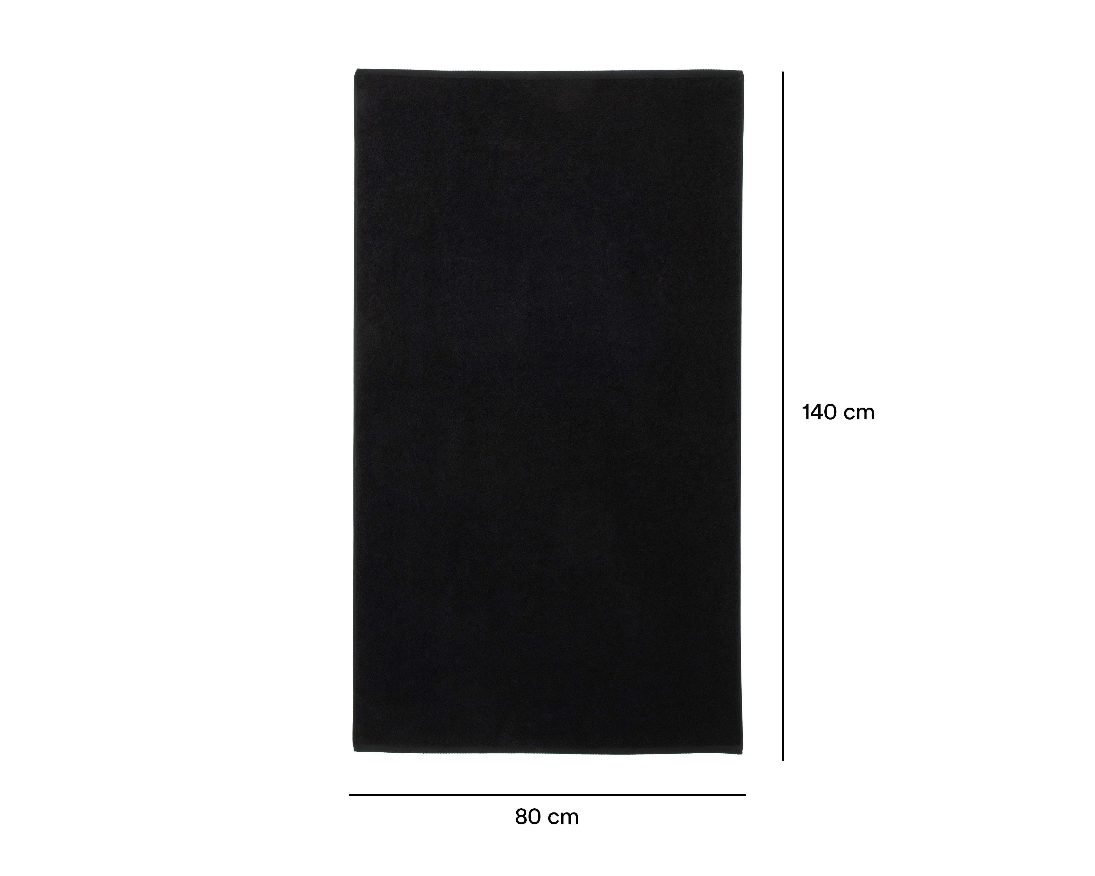 Foto 6 pulgar | Foto 5 | Toalla de Medio Baño Hotelera Negra 2 Piezas