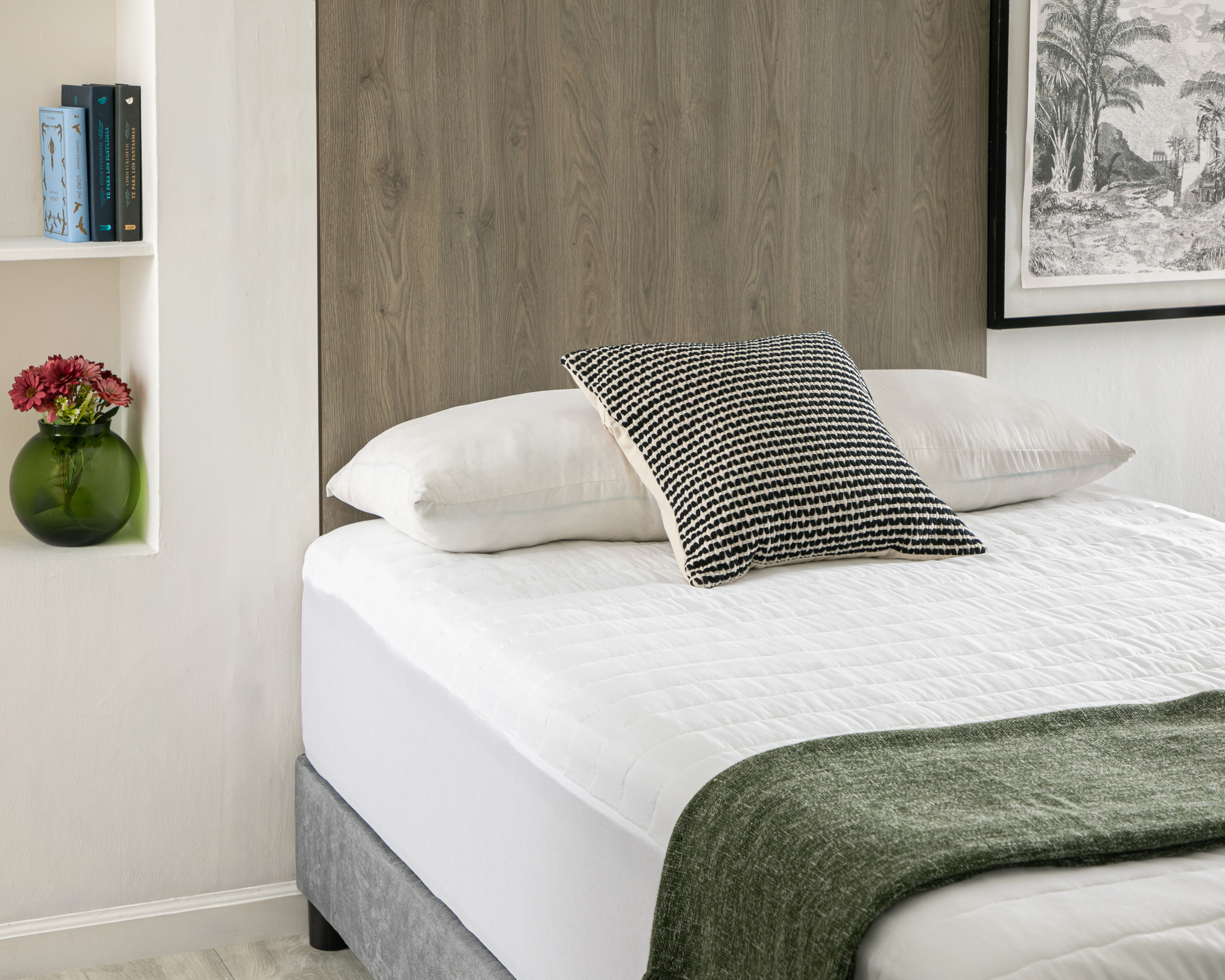 Cubrecolchón Queen Size Spring Air Microflor