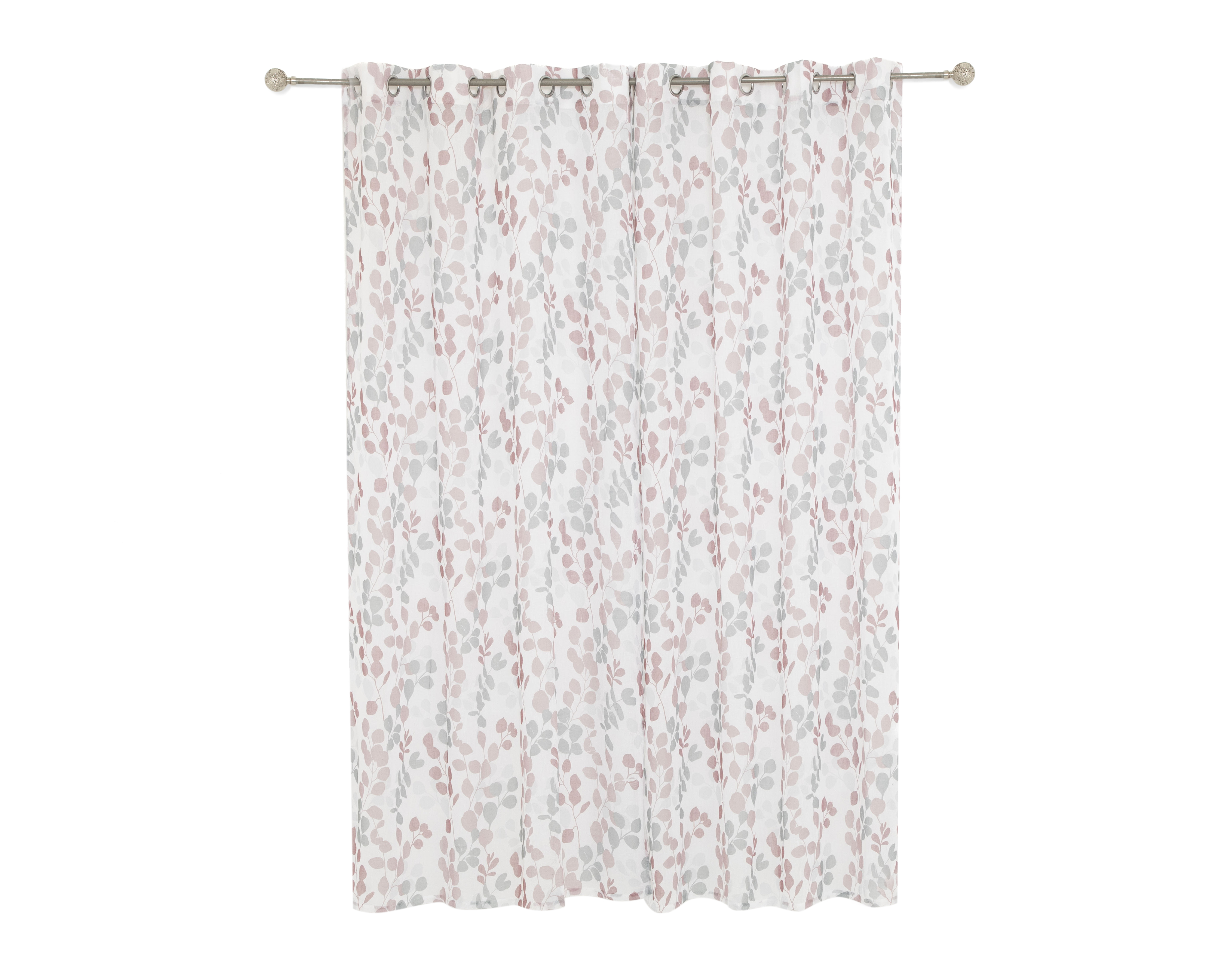 Foto 2 | Foto 2 | Cortina Blackout Milos 132 x 225 cm Rosa-Gris