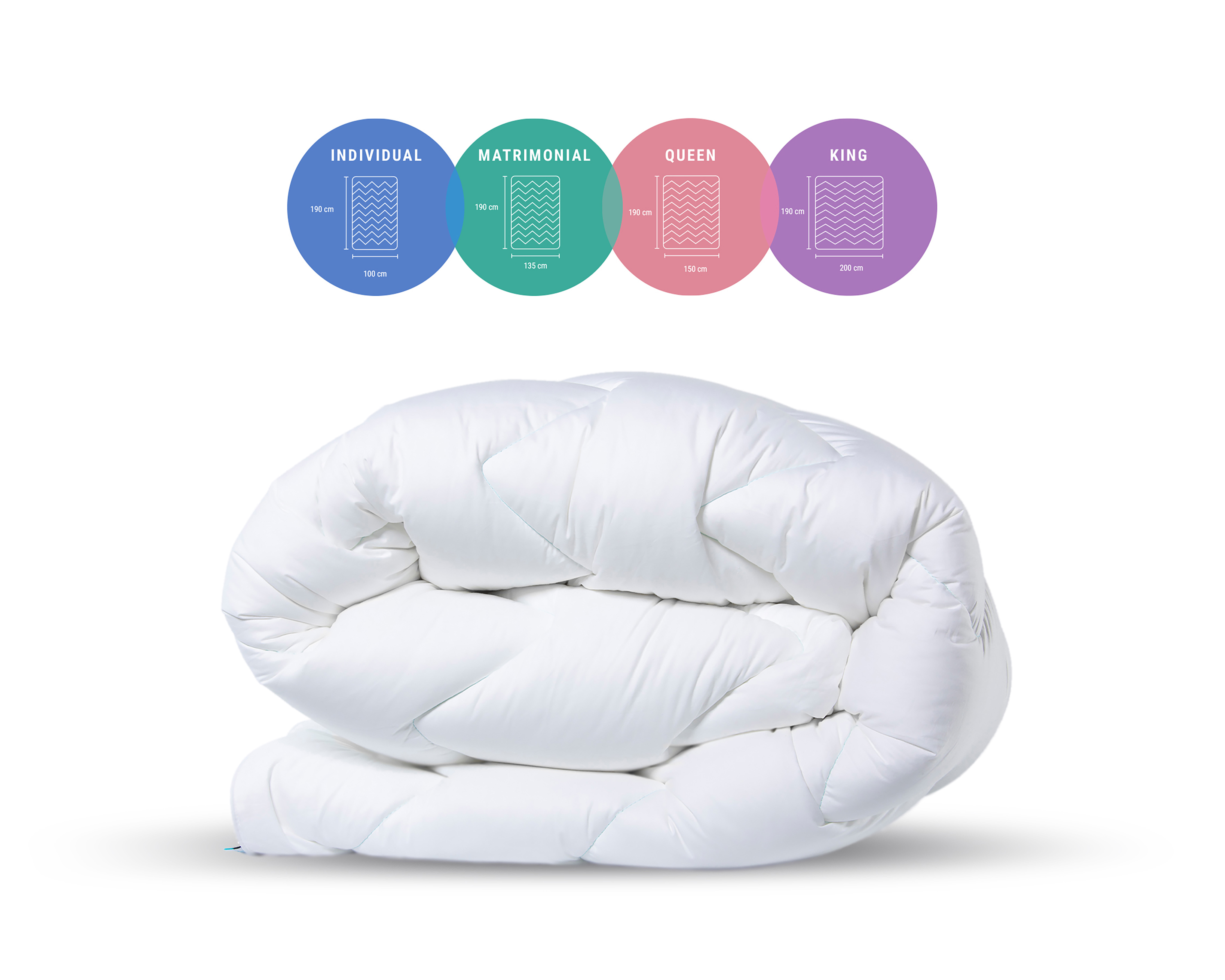 Foto 5 pulgar | Foto 4 | Cubrecolchón Sognare Matrimonial Nuo Plus Blanco