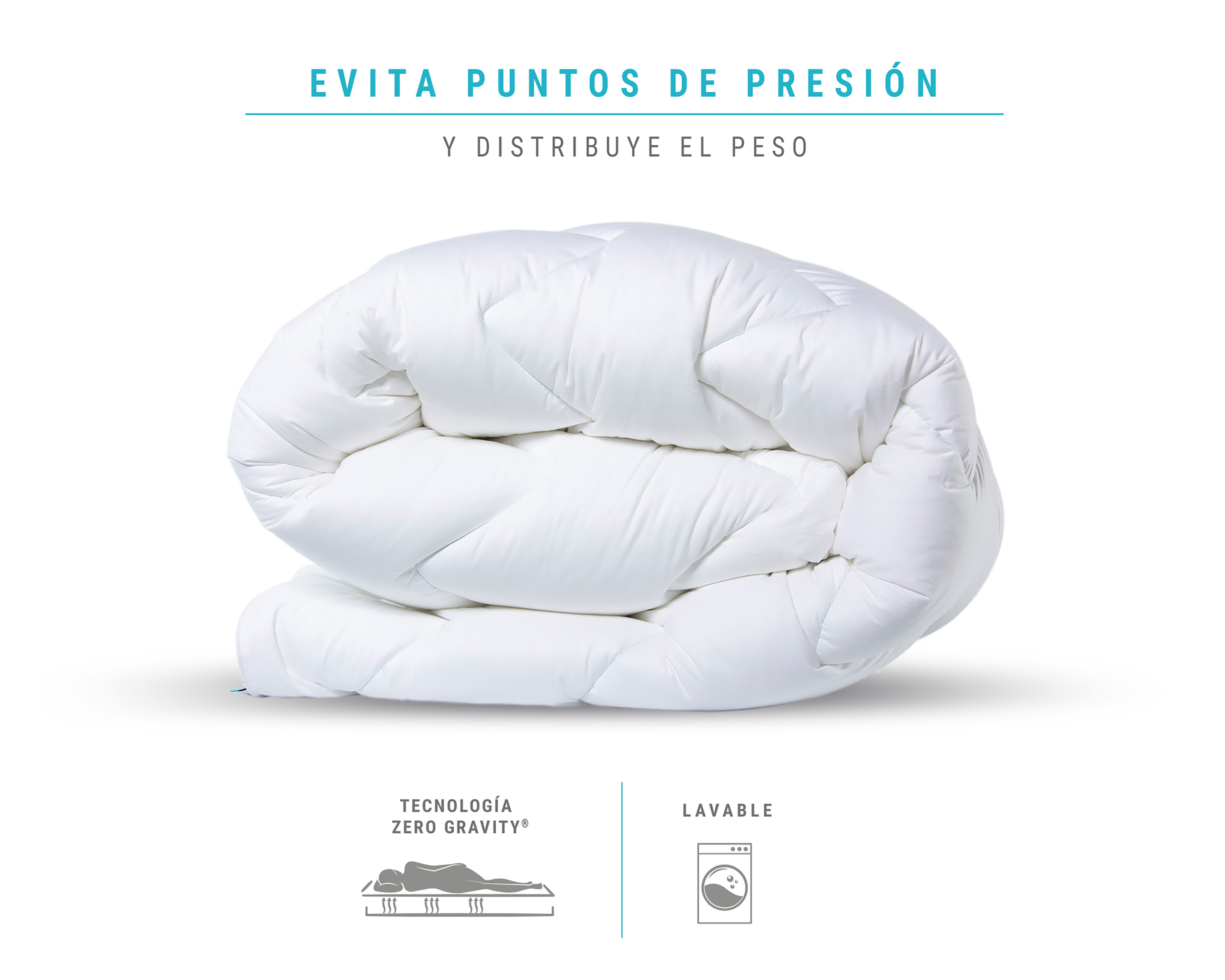 Foto 3 | Foto 3 | Cubrecolchón Sognare King Size Nuo Plus Blanco