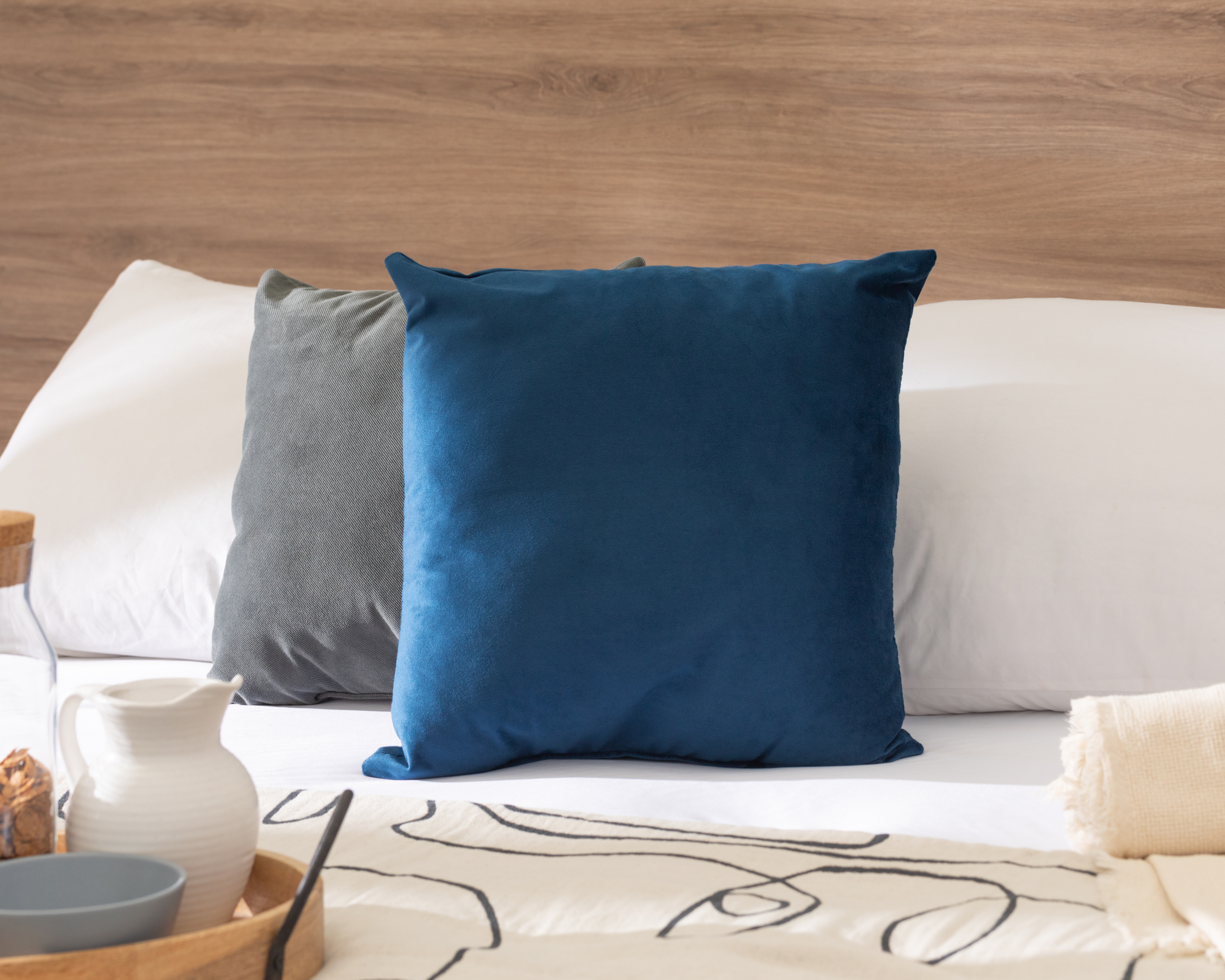 Foto 5 | Foto 5 | Cojín Decorativo Terciopelo Azul