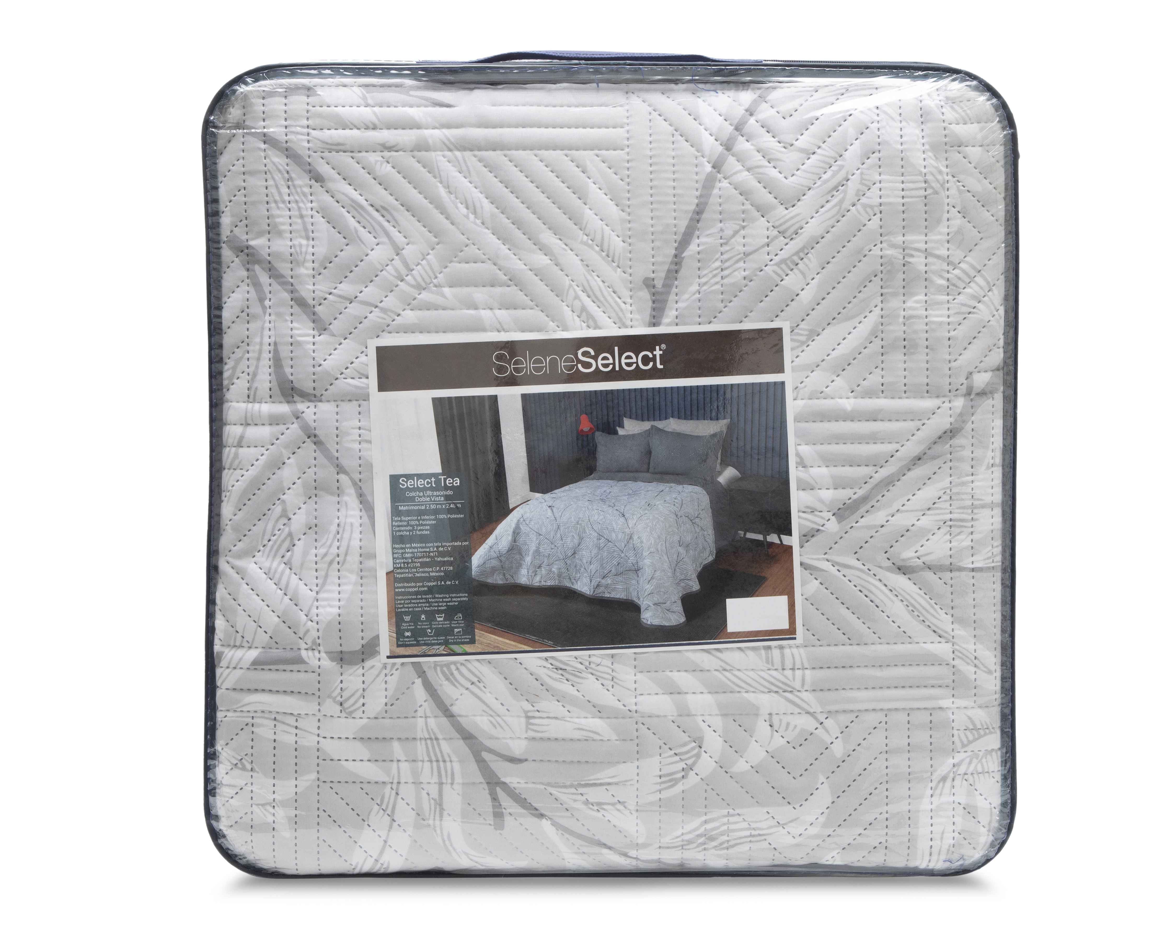 Foto 5 pulgar | Foto 4 | Colcha Selene Select Matrimonial Tea Plata