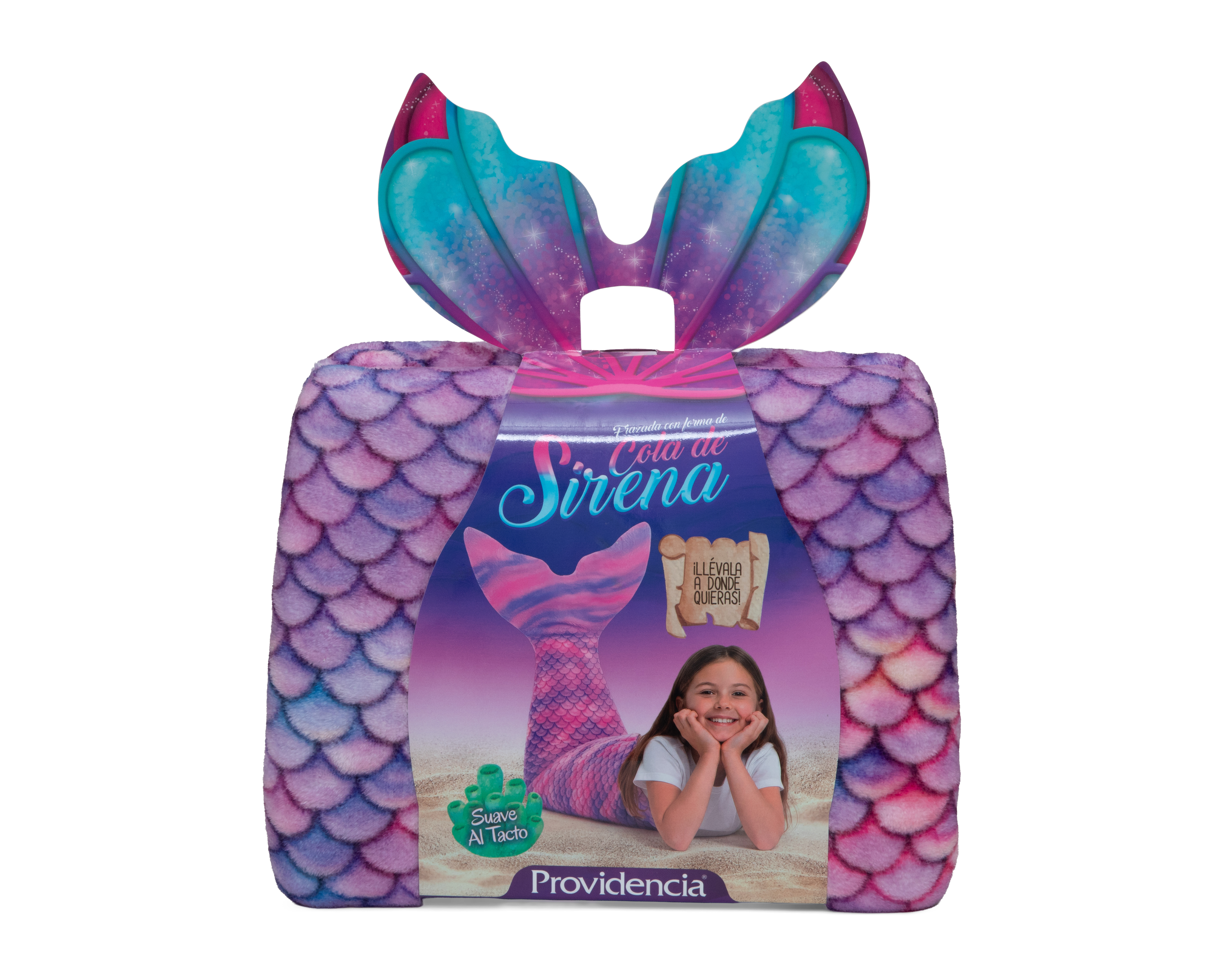 Foto 5 pulgar | Foto 4 | Frazada Cola de Sirena Infantil Providencia Rosa