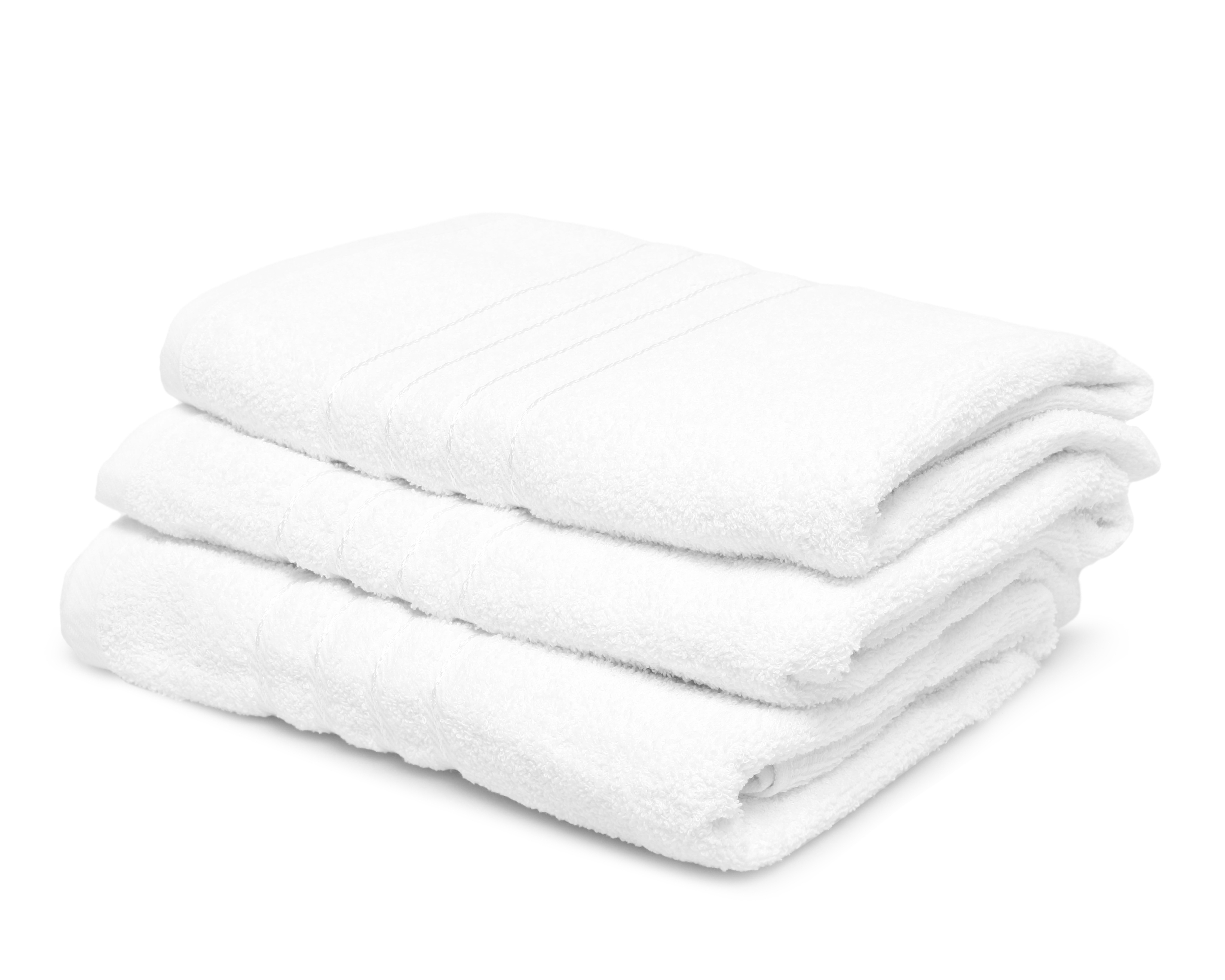 Toalla de Medio Baño Turín Blanca 3 Piezas